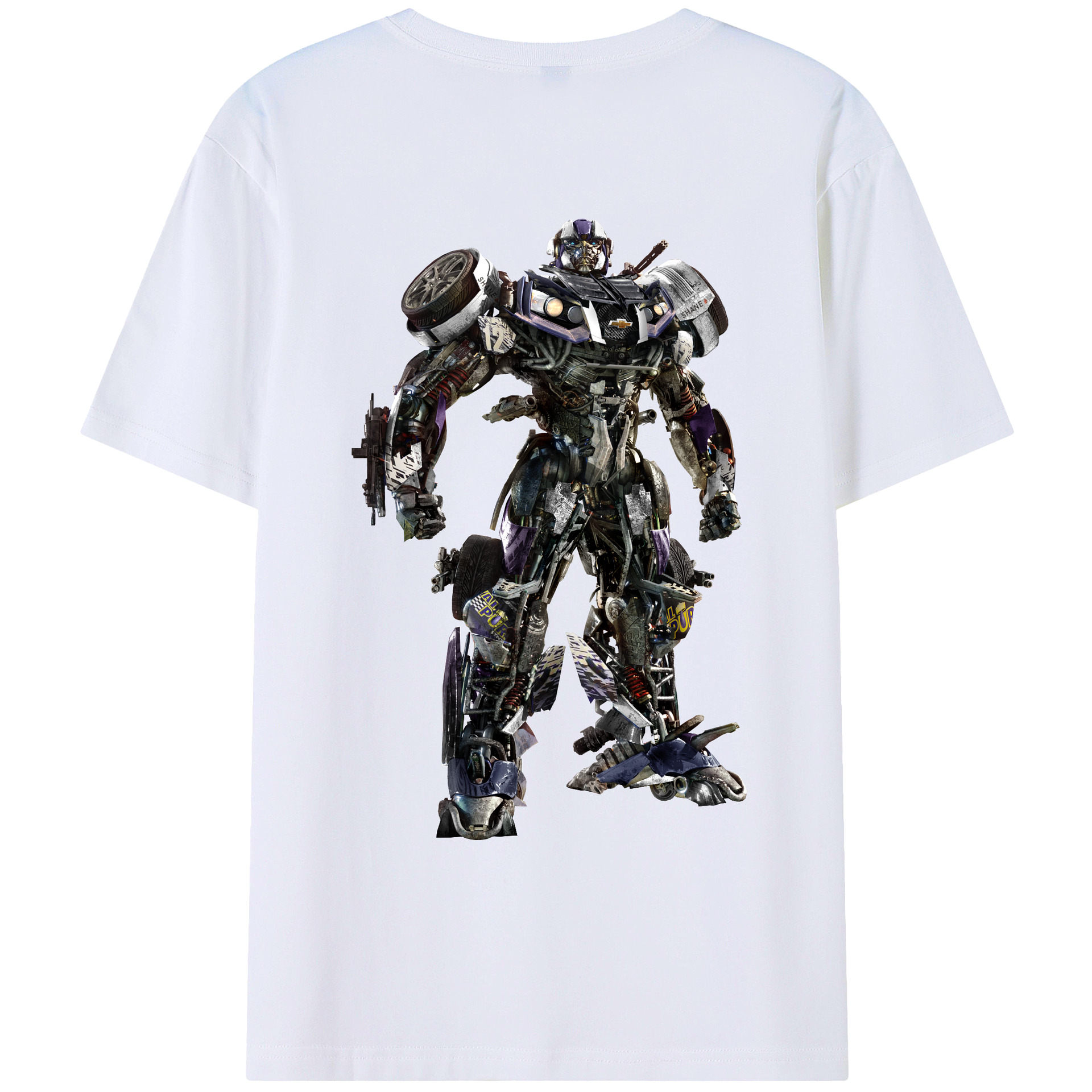 （画像用）  綿100％ メンズ半袖Tシャツ（バックプリント） 通気性