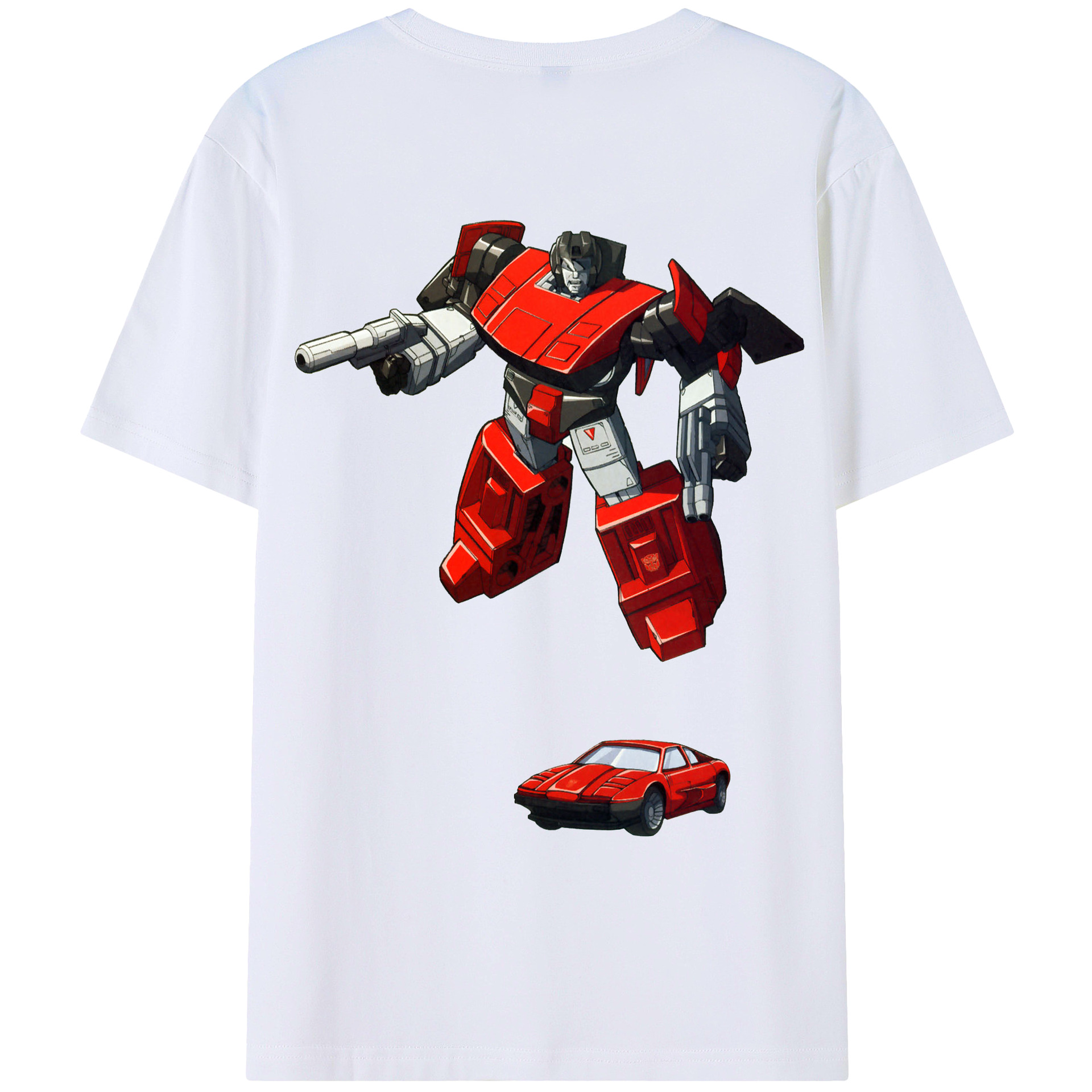 （画像用）  綿100％ メンズ半袖Tシャツ（バックプリント） 通気性