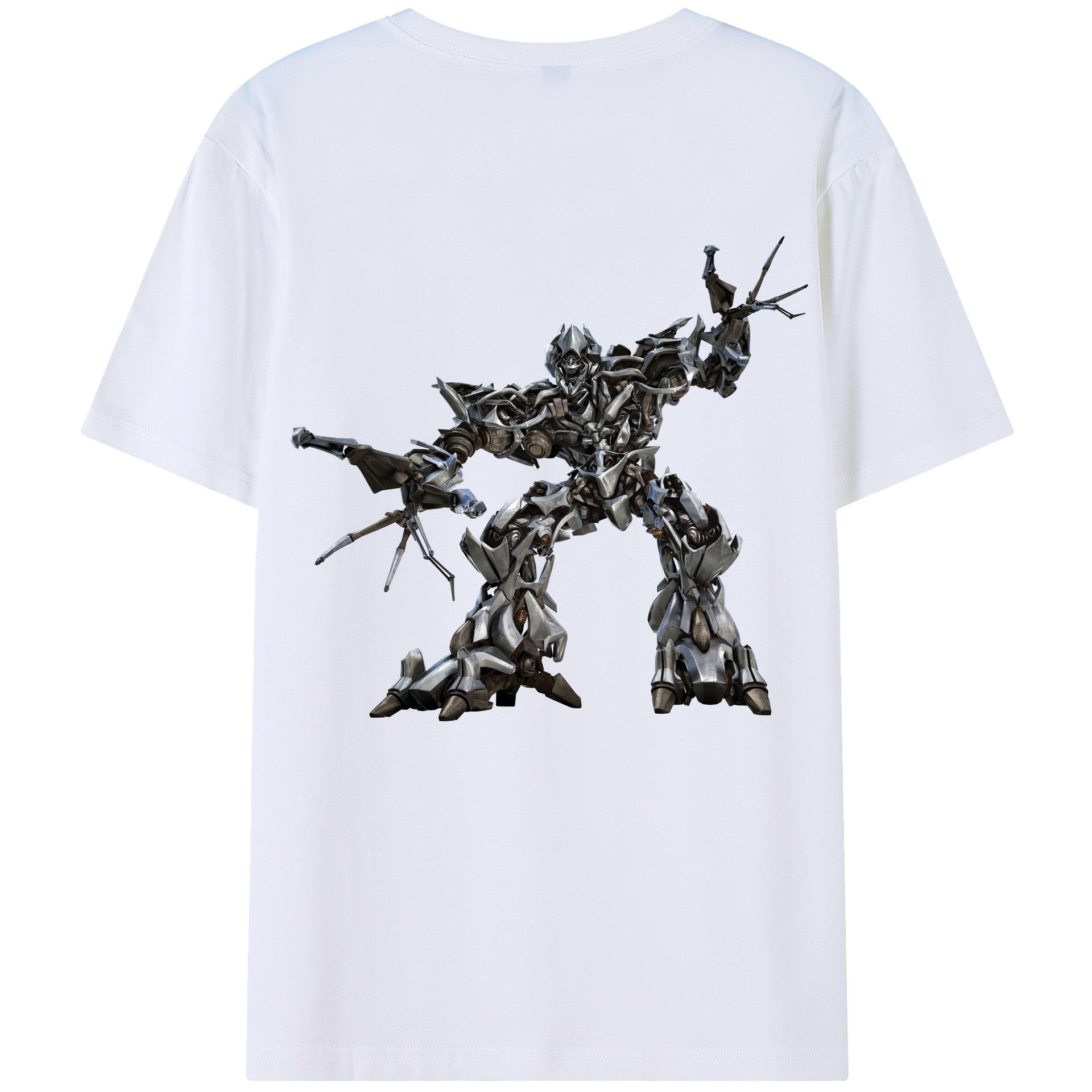 （画像用）  綿100％ メンズ半袖Tシャツ（バックプリント） 通気性