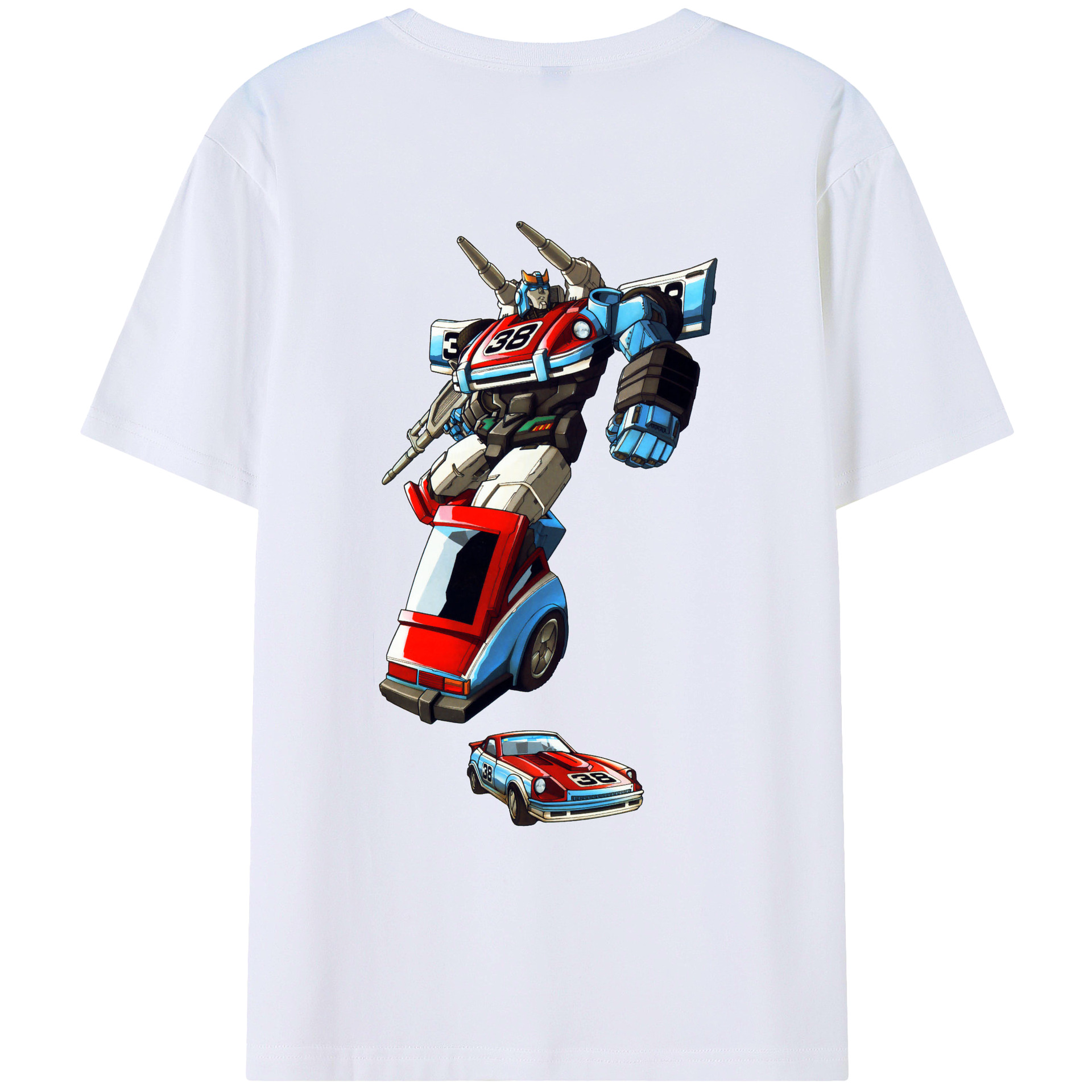 （画像用）  綿100％ メンズ半袖Tシャツ（バックプリント） 通気性