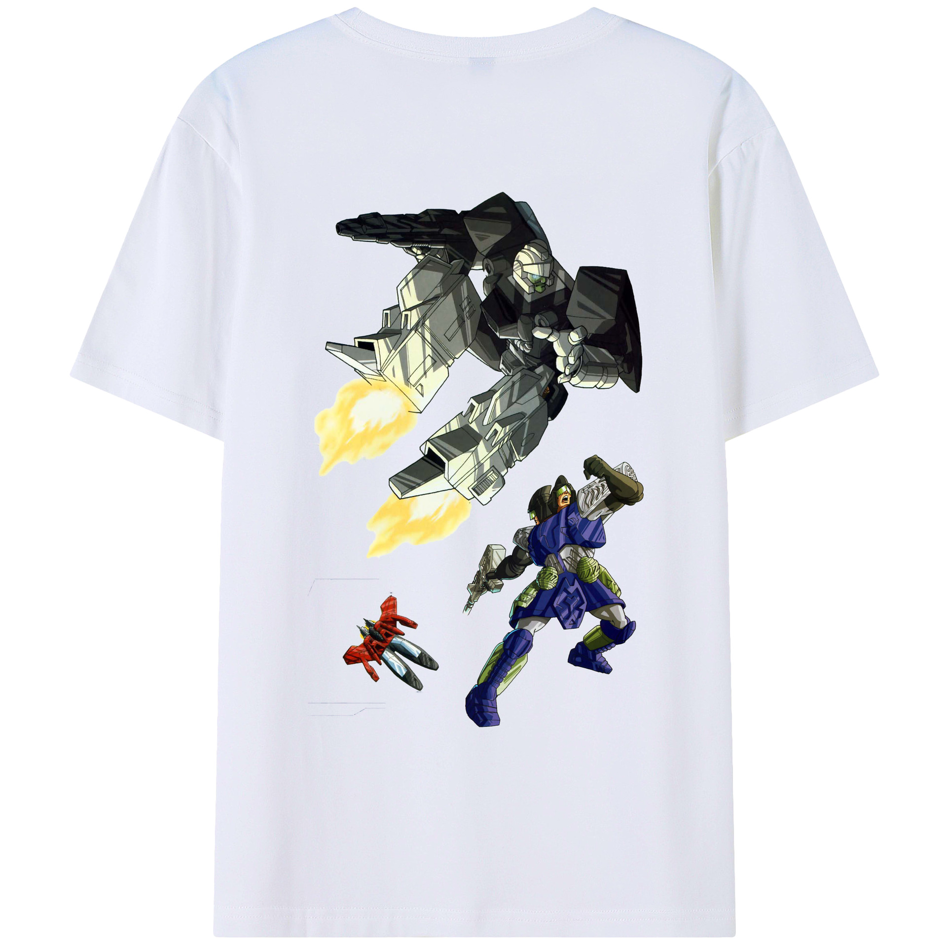 （画像用）  綿100％ メンズ半袖Tシャツ（バックプリント） 通気性