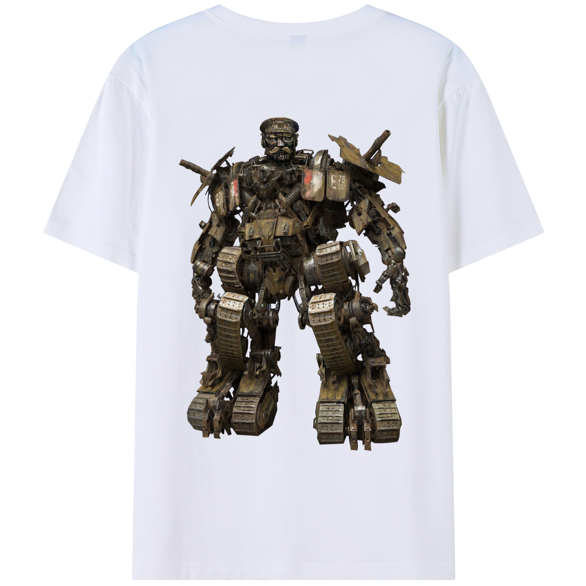 （画像用）  綿100％ メンズ半袖Tシャツ（バックプリント） 通気性