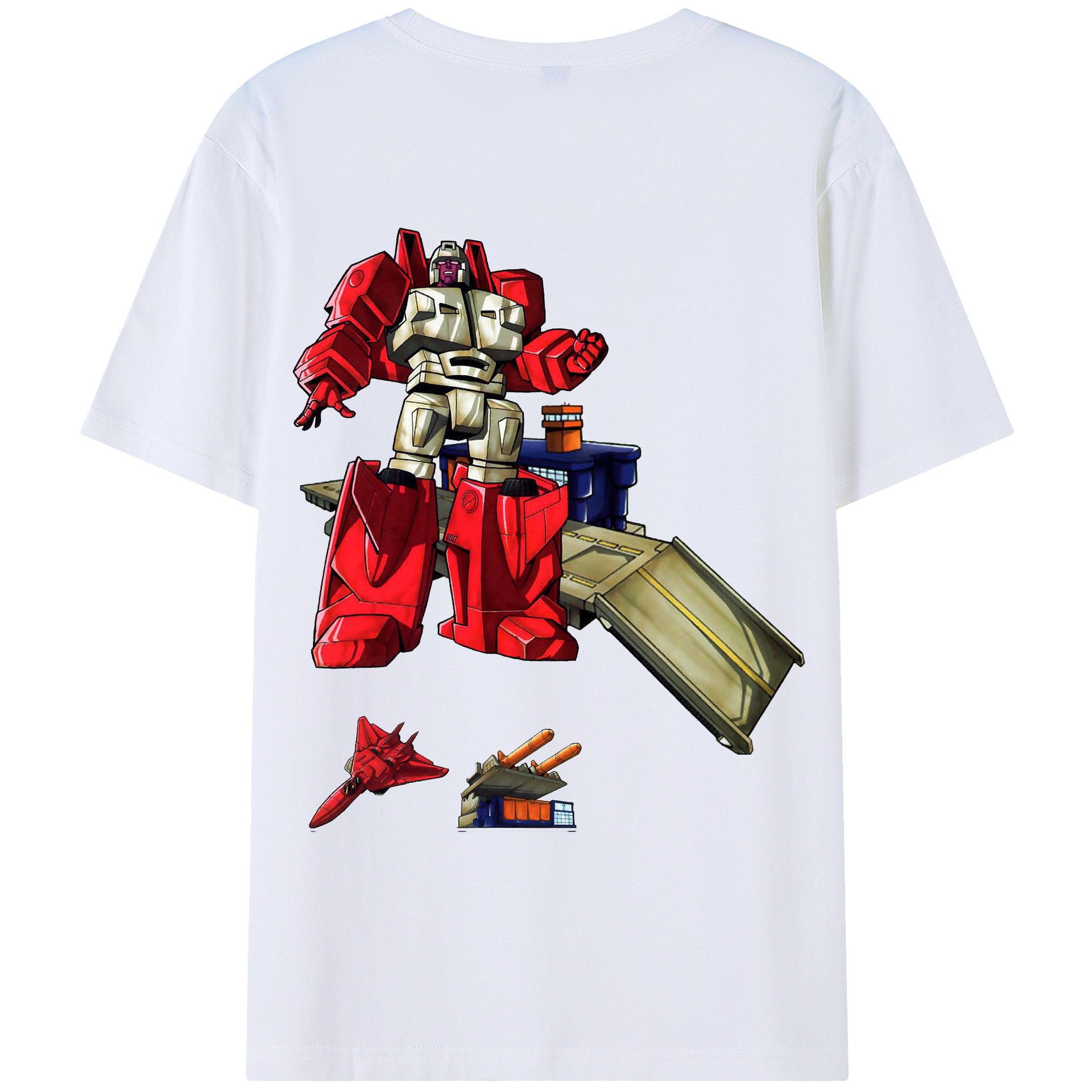（画像用）  綿100％ メンズ半袖Tシャツ（バックプリント） 通気性