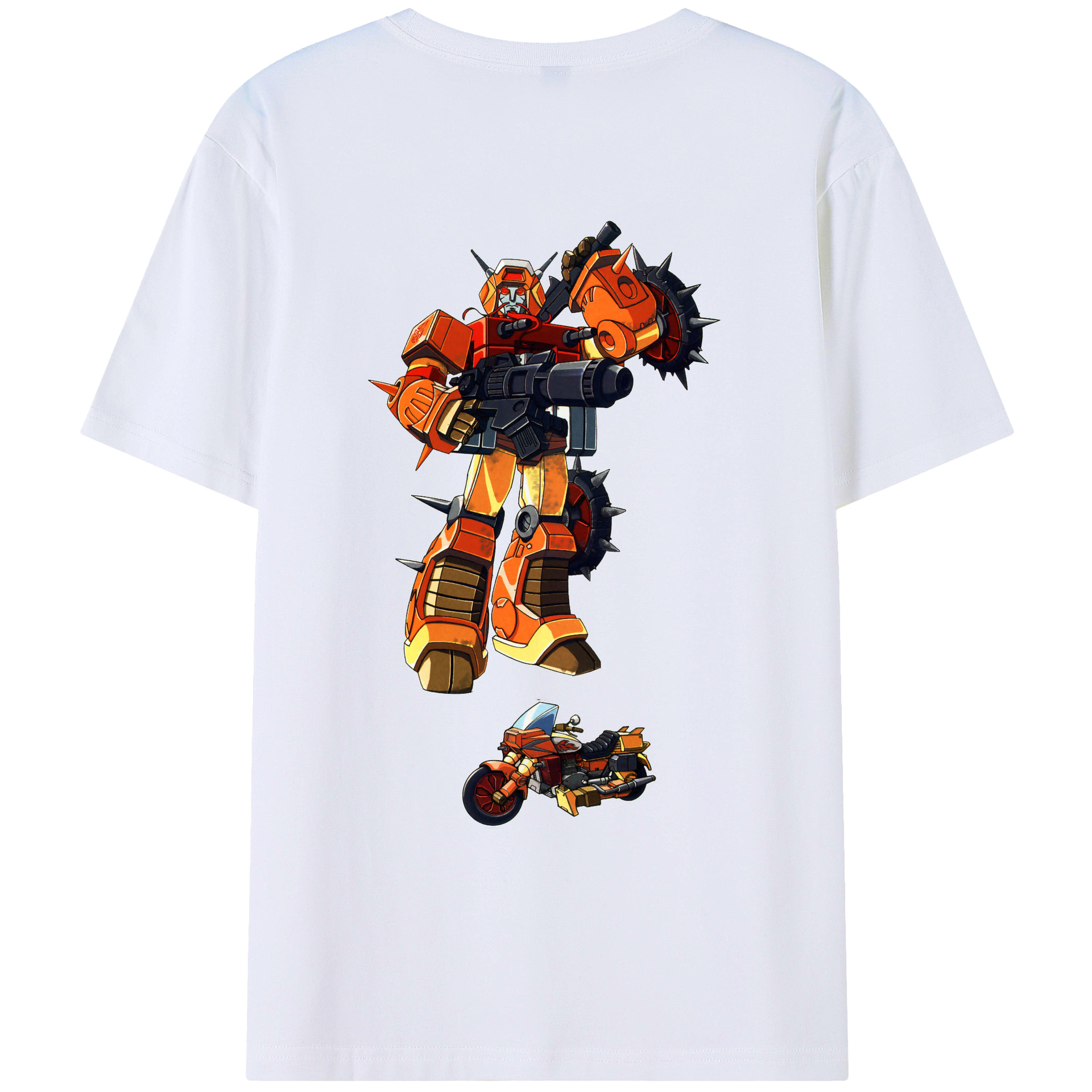 （画像用）  綿100％ メンズ半袖Tシャツ（バックプリント） 通気性