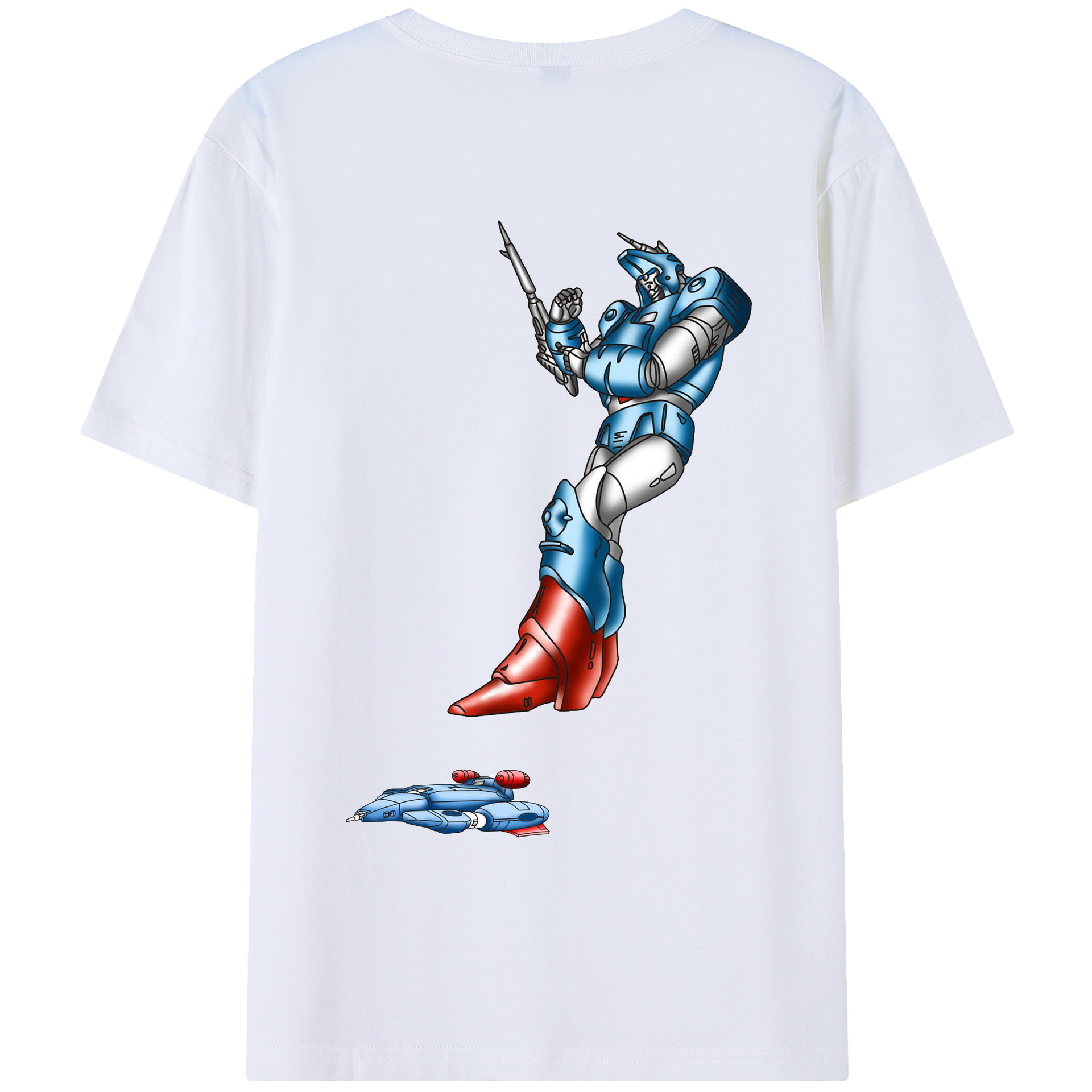 （画像用）  綿100％ メンズ半袖Tシャツ（バックプリント） 通気性