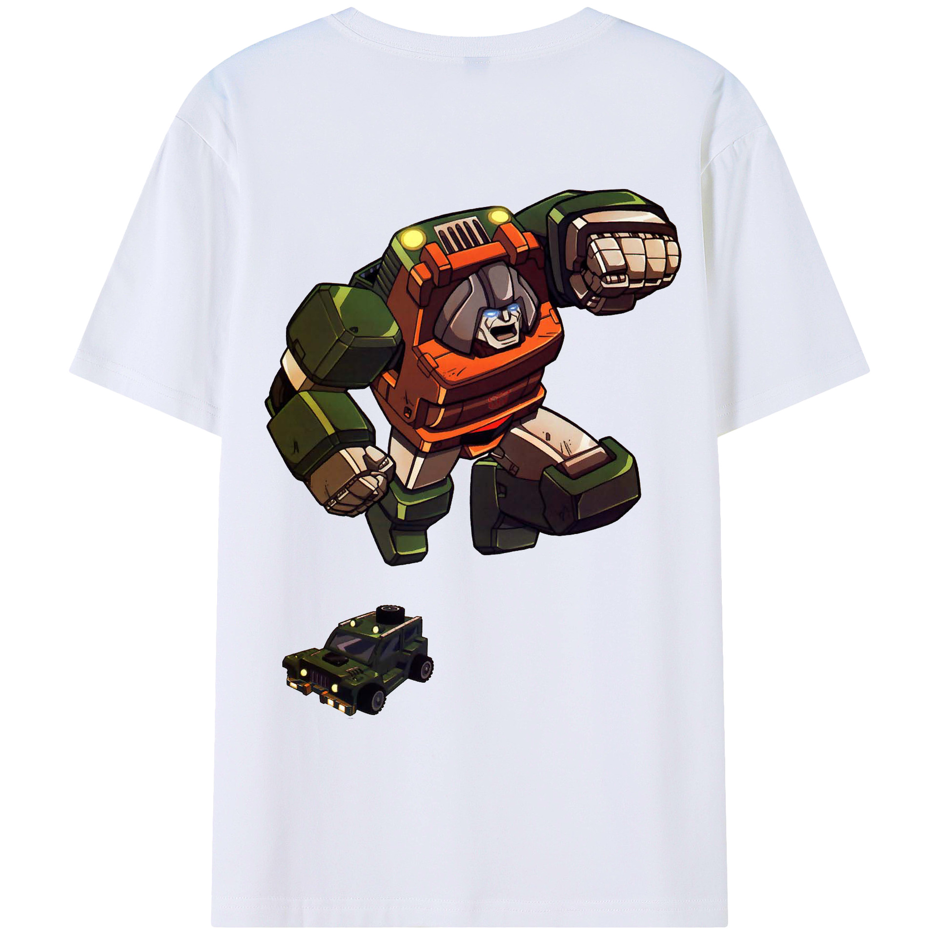 （画像用）  綿100％ メンズ半袖Tシャツ（バックプリント） 通気性