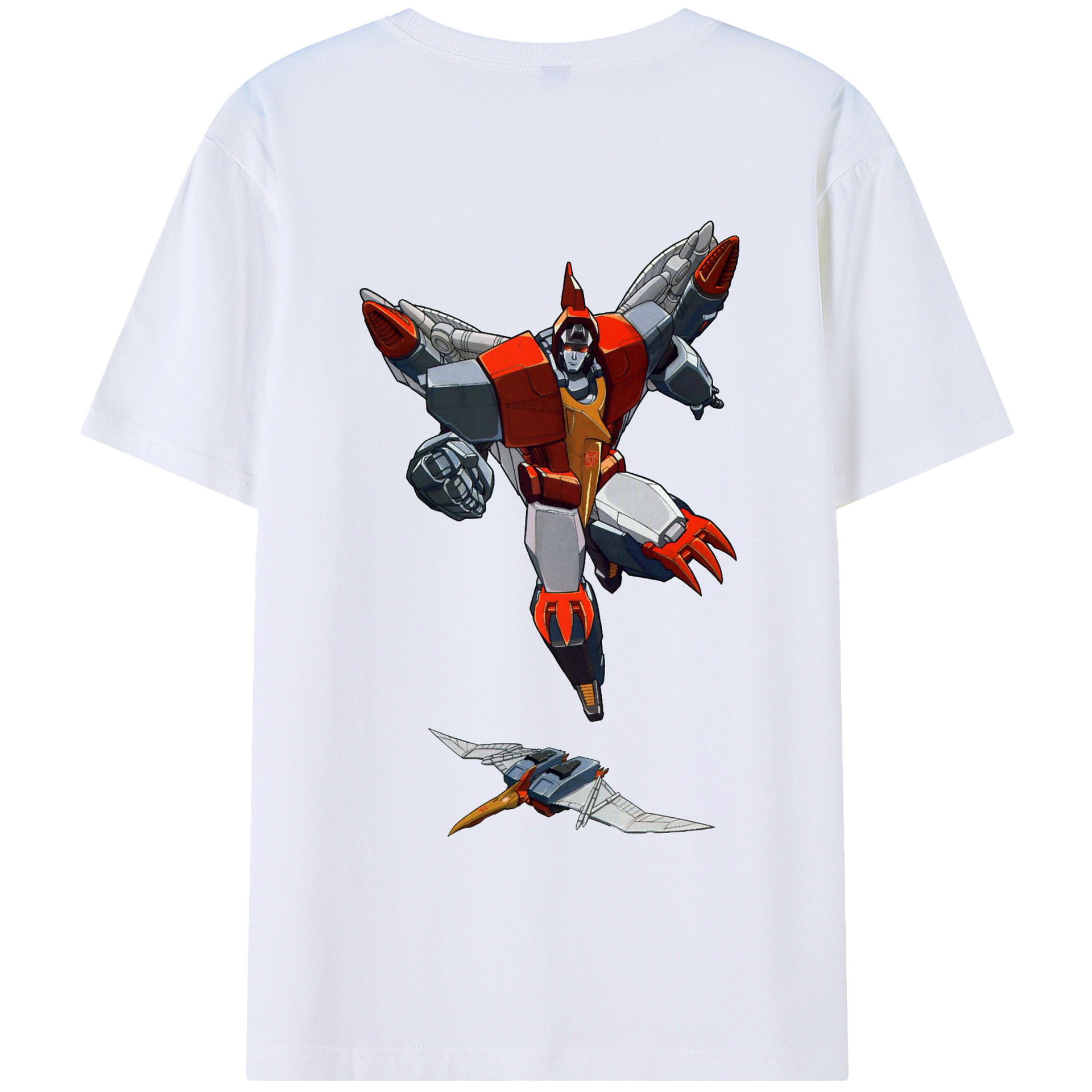 （画像用）  綿100％ メンズ半袖Tシャツ（バックプリント） 通気性