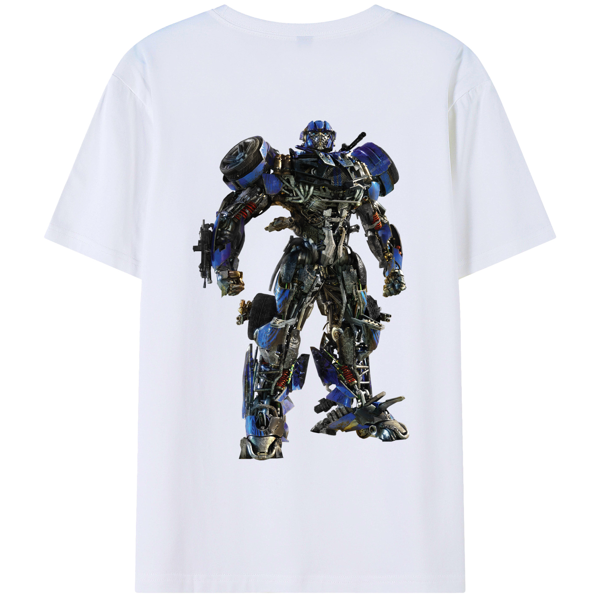 （画像用）  綿100％ メンズ半袖Tシャツ（バックプリント） 通気性