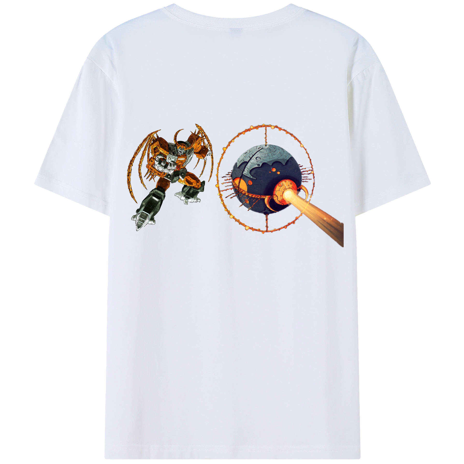 （画像用）  綿100％ メンズ半袖Tシャツ（バックプリント） 通気性