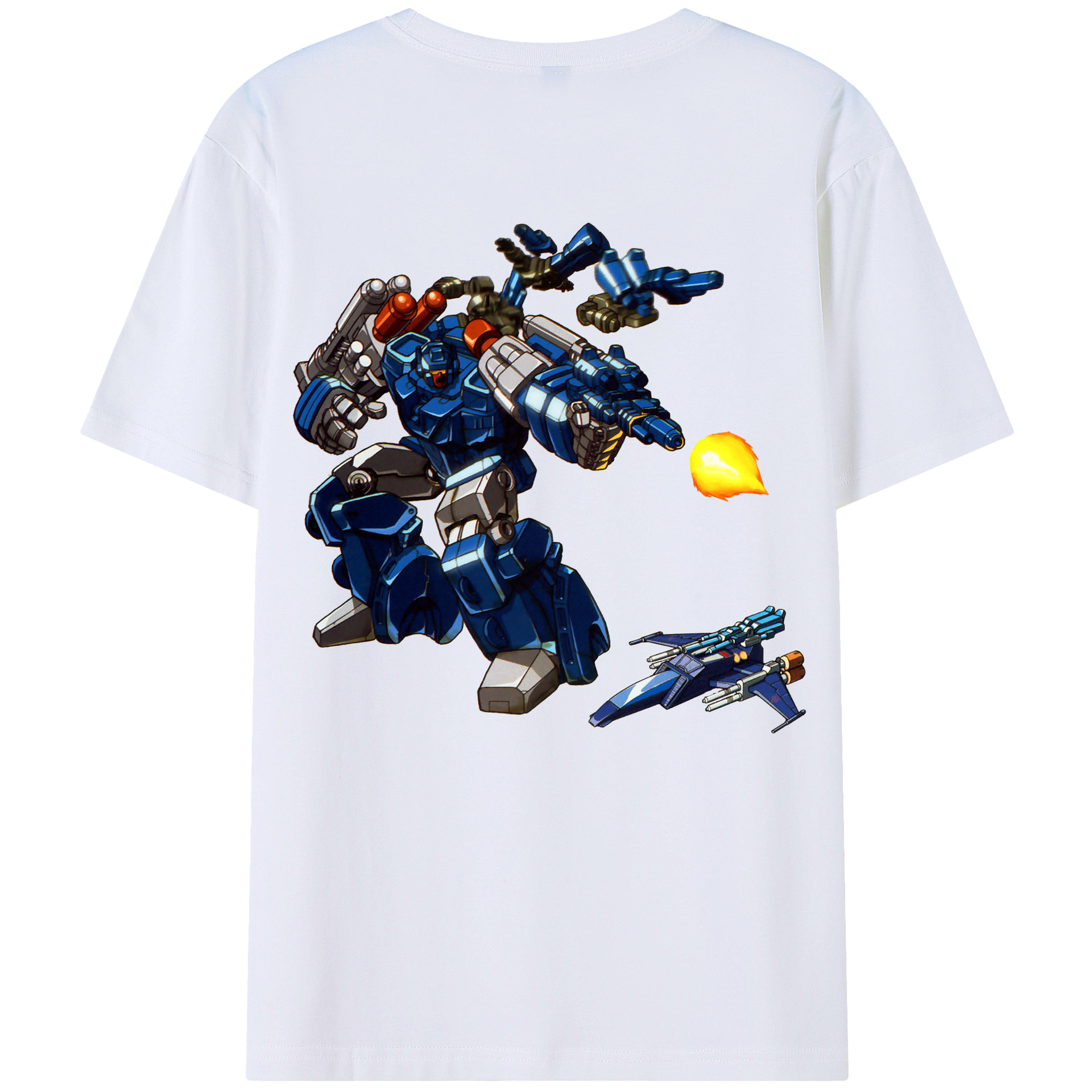 （画像用）  綿100％ メンズ半袖Tシャツ（バックプリント） 通気性