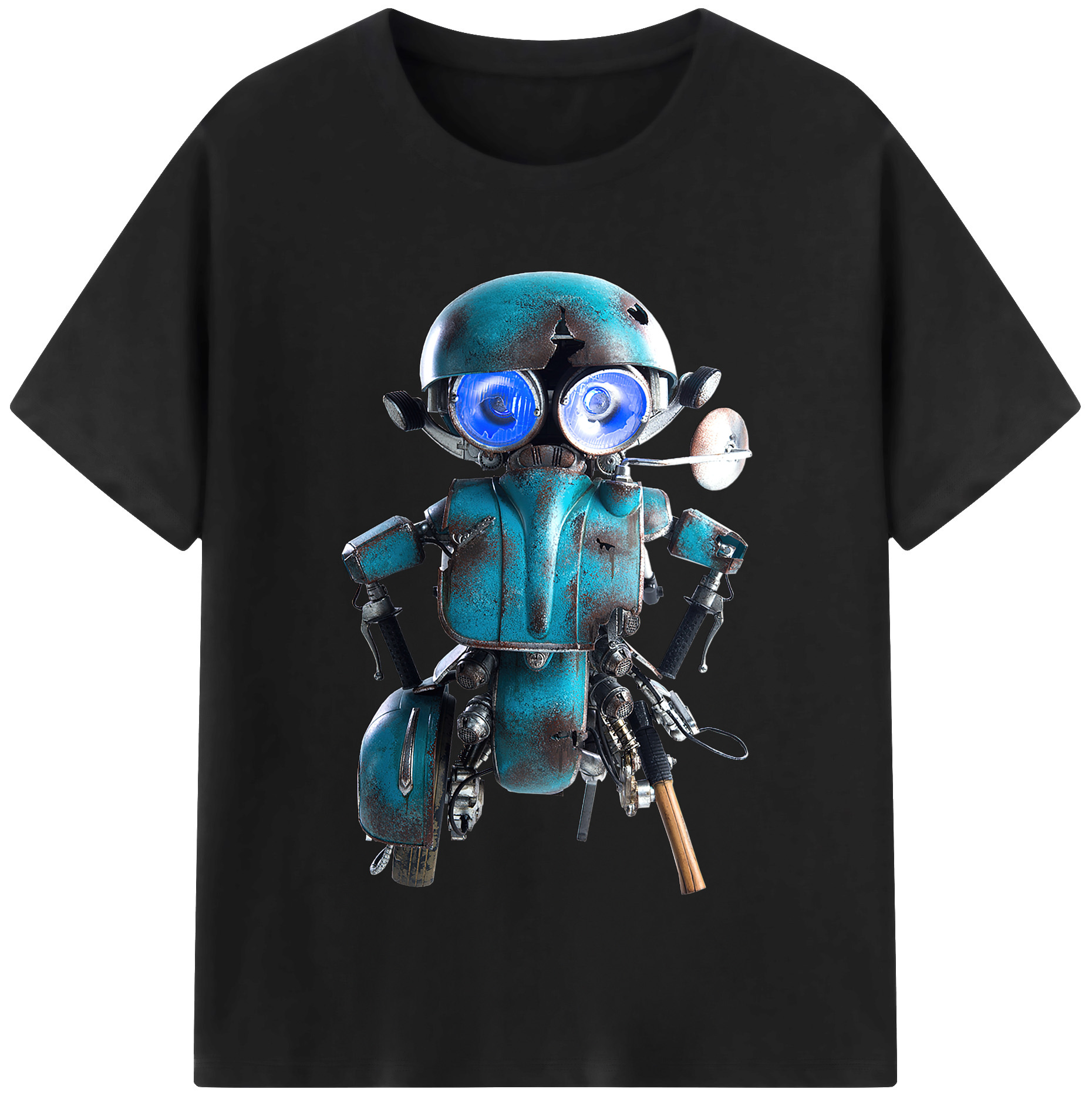 （画像用）  レディースカジュアルプリントTシャツ（綿100％）