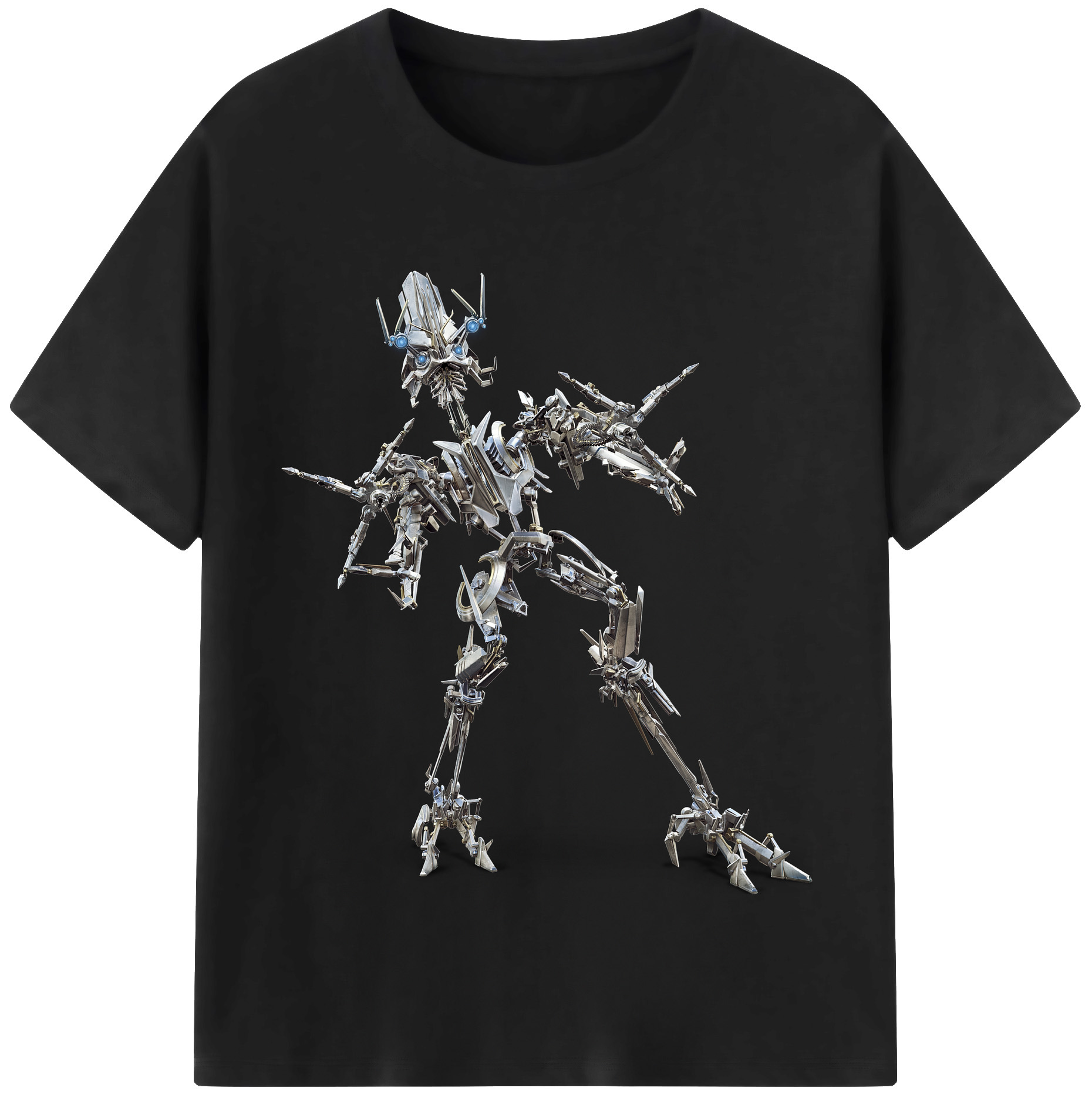 （画像用）  レディースカジュアルプリントTシャツ（綿100％）