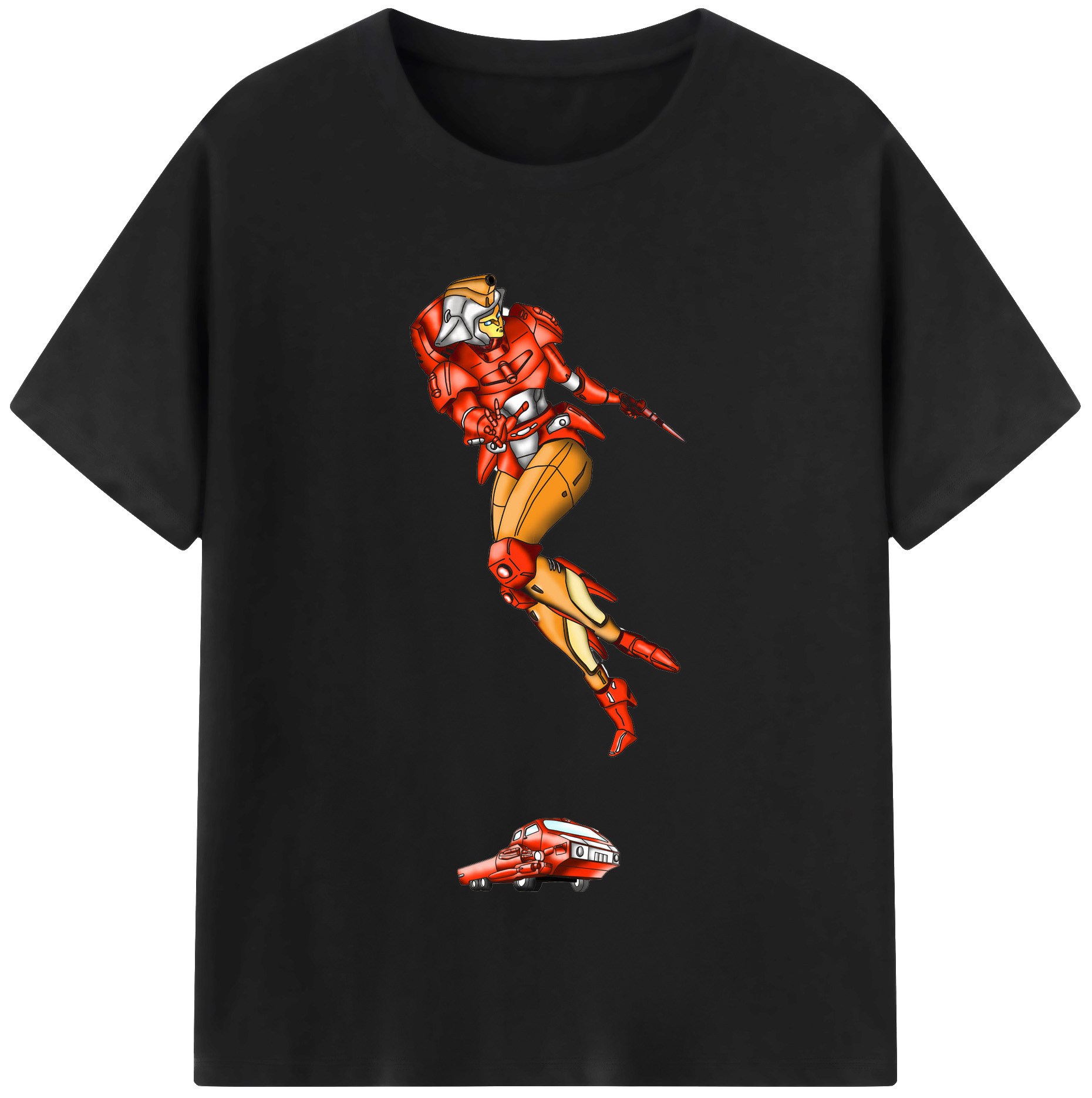 （画像用）  レディースカジュアルプリントTシャツ（綿100％）