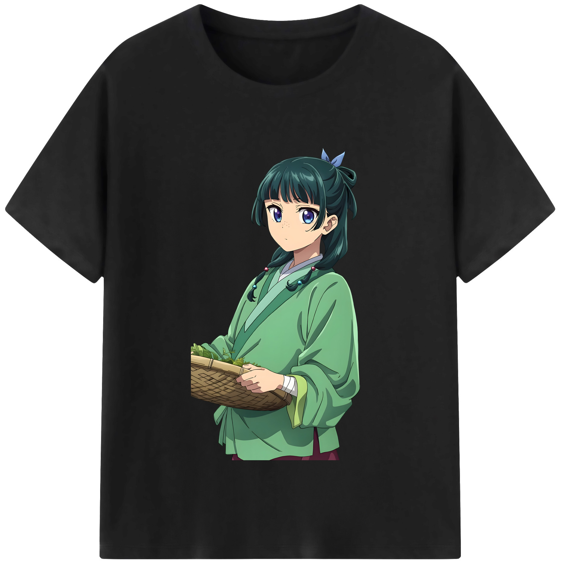 （画像用）  レディースカジュアルプリントTシャツ（綿100％）