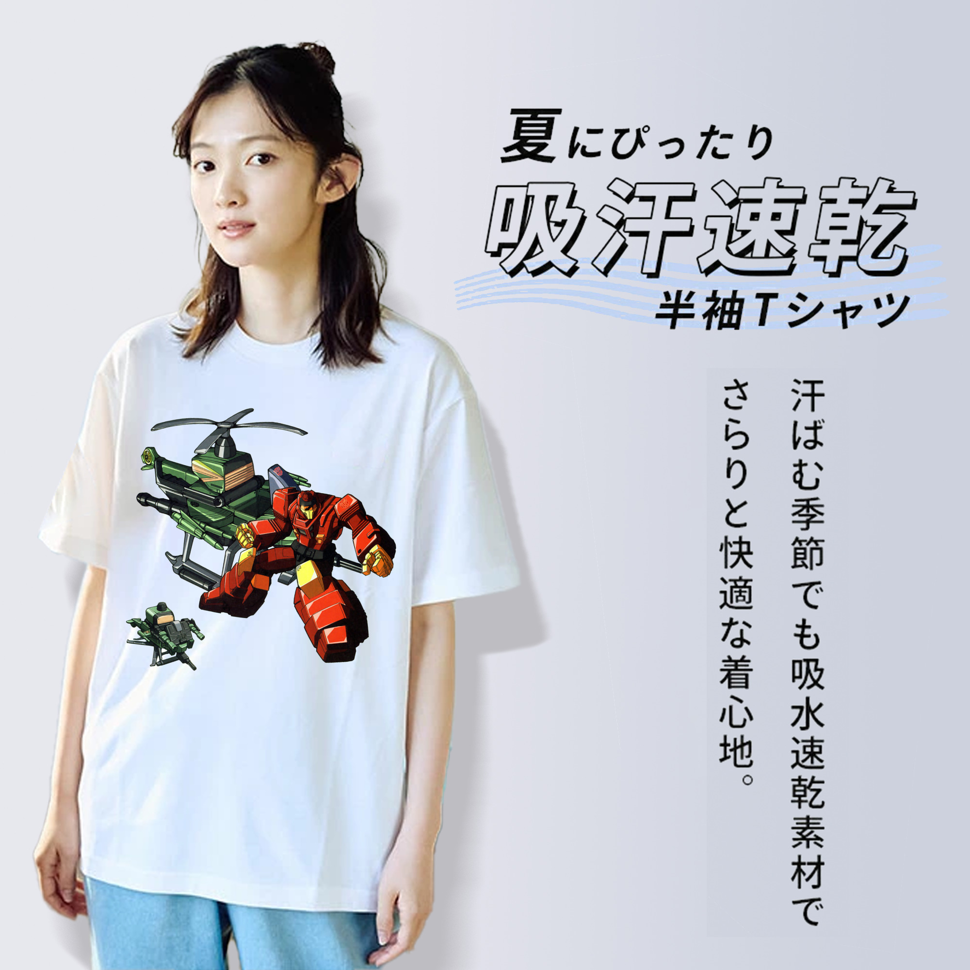  レディースカジュアルプリントTシャツ（綿100％）