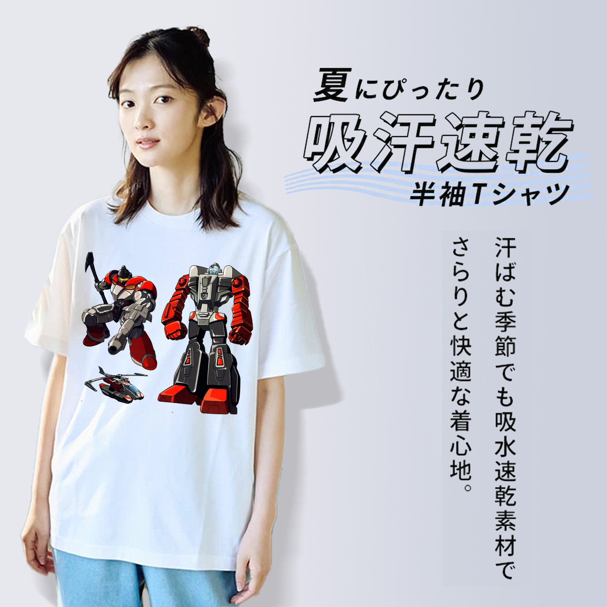  レディースカジュアルプリントTシャツ（綿100％）