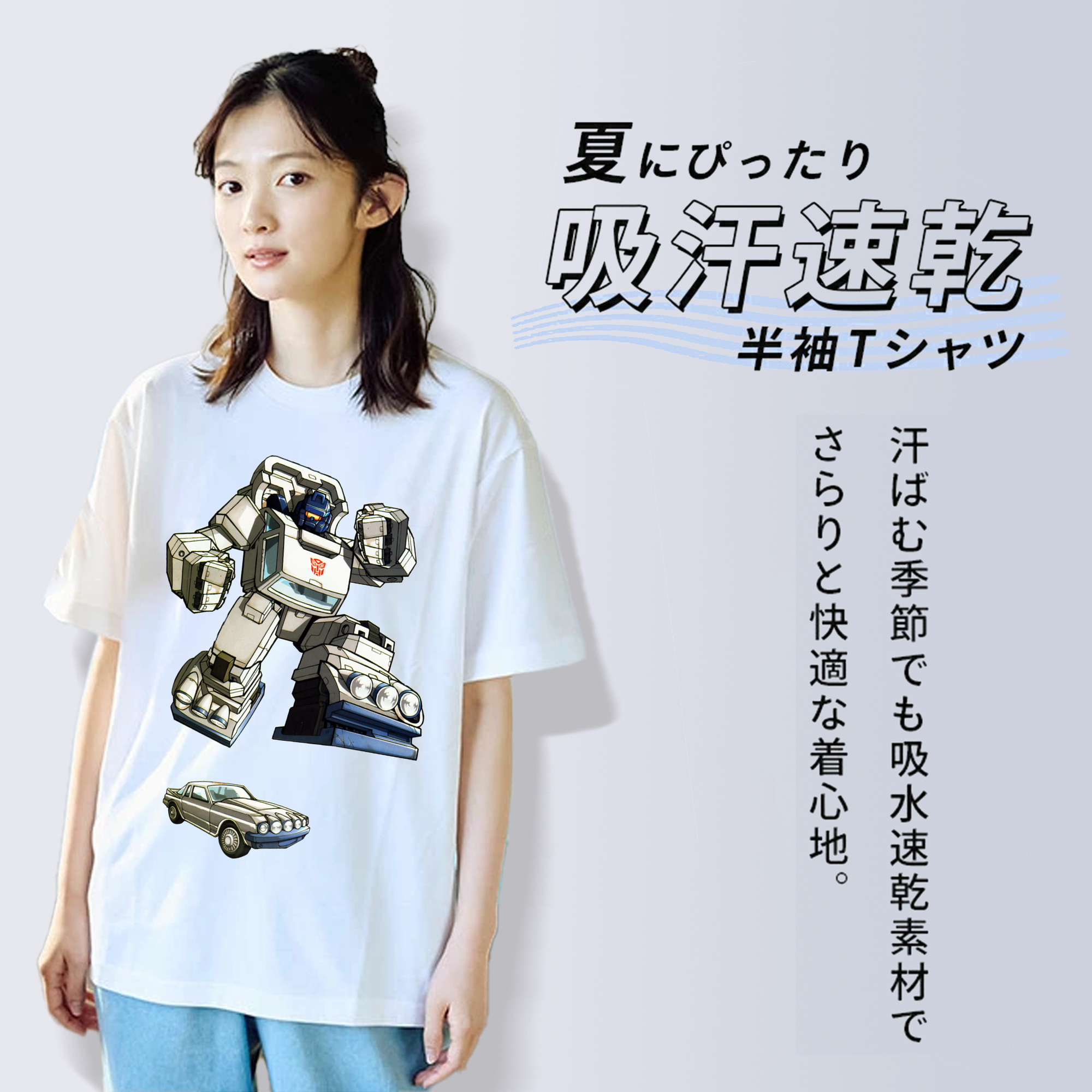  レディースカジュアルプリントTシャツ（綿100％）
