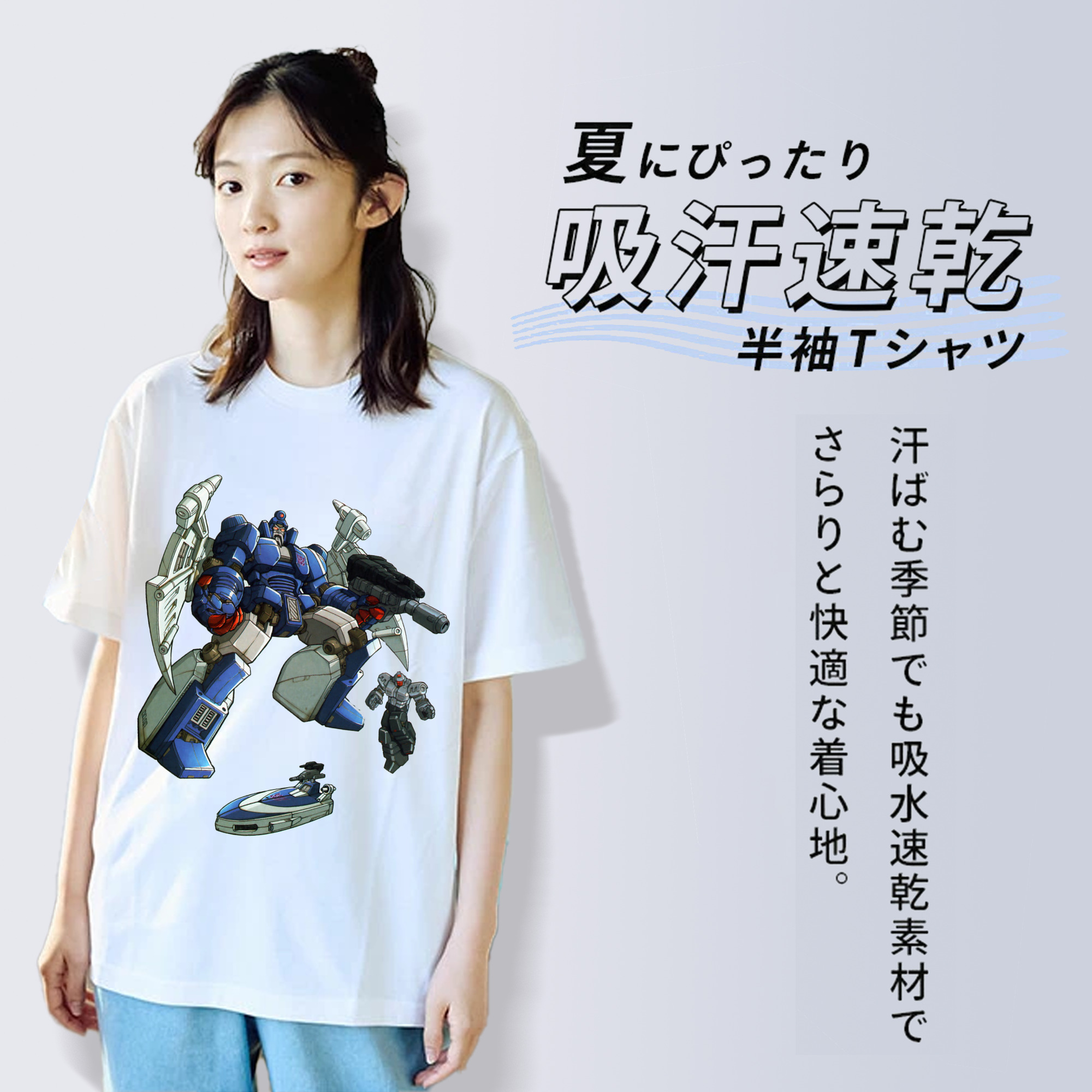  レディースカジュアルプリントTシャツ（綿100％）