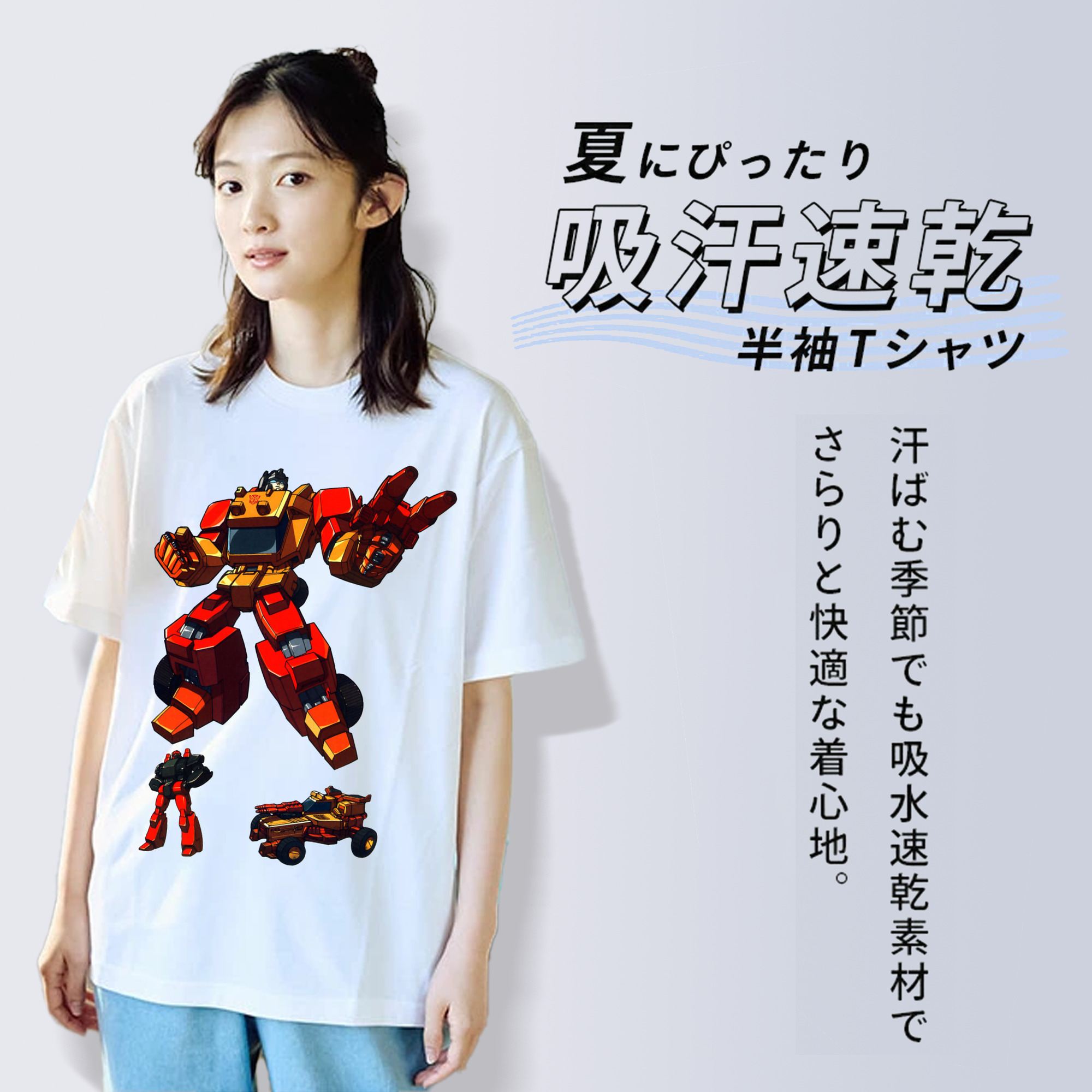  レディースカジュアルプリントTシャツ（綿100％）