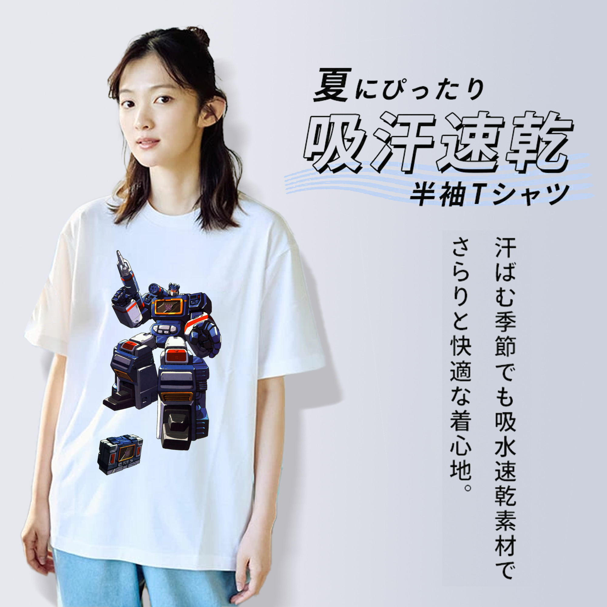  レディースカジュアルプリントTシャツ（綿100％）
