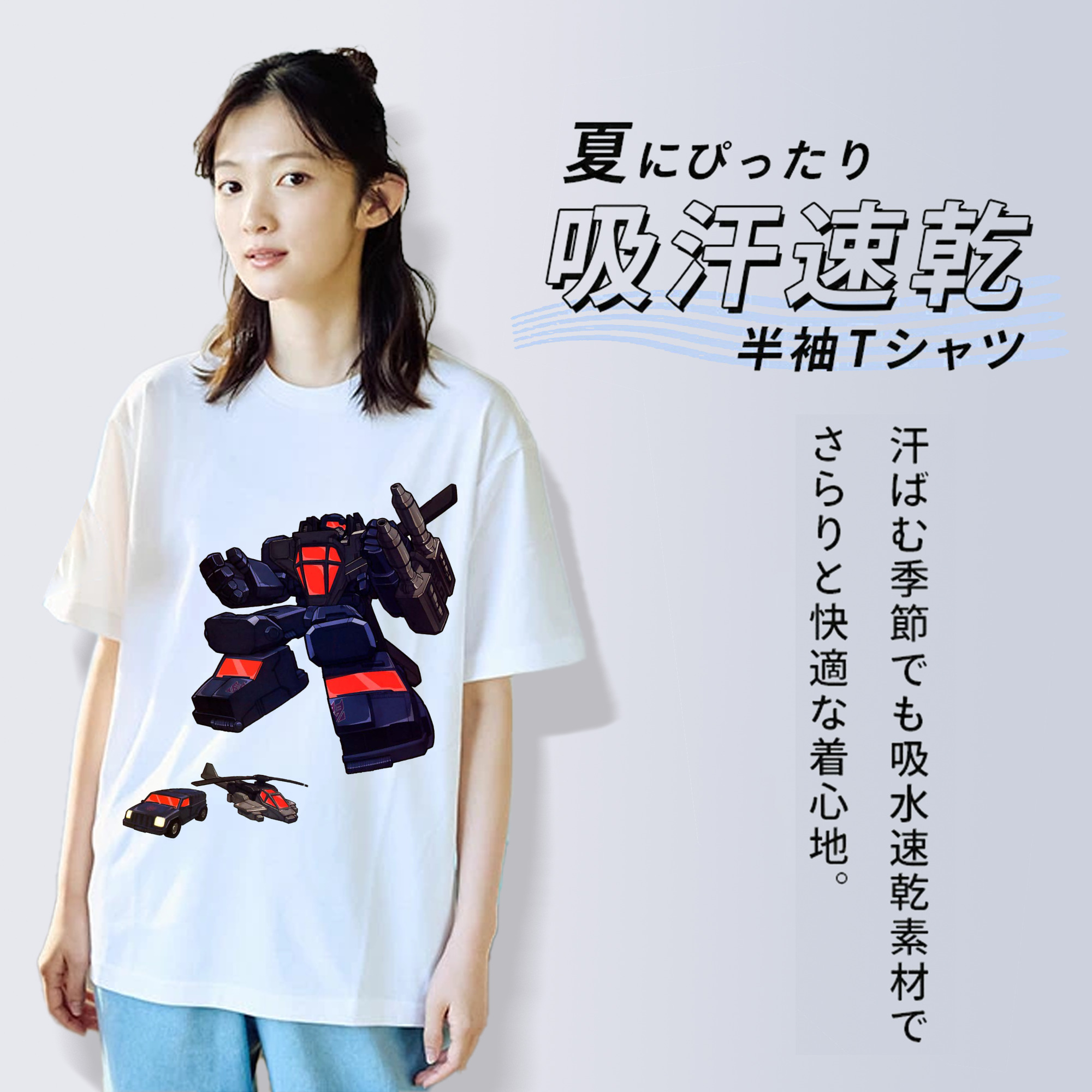 レディースカジュアルプリントTシャツ（綿100％）