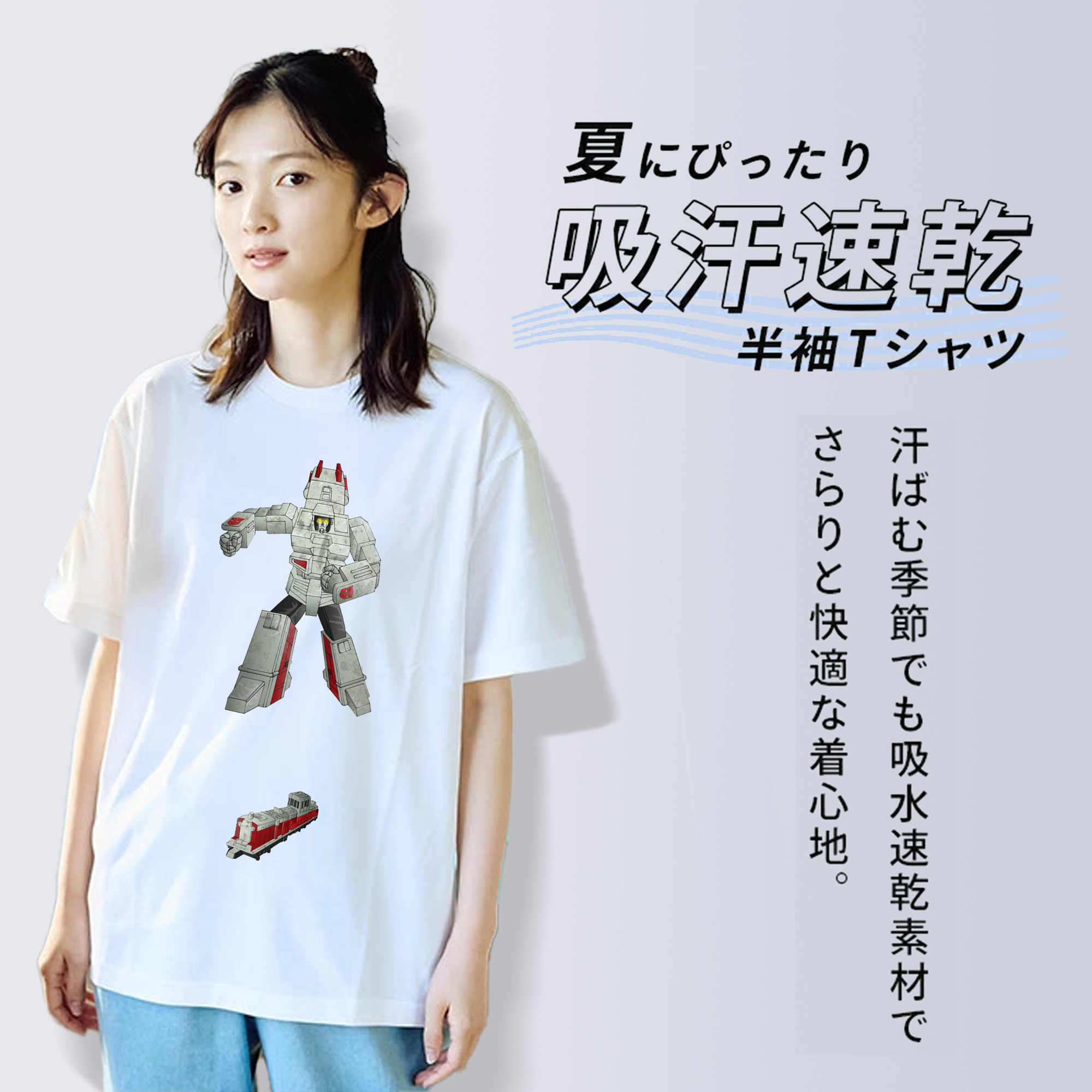  レディースカジュアルプリントTシャツ（綿100％）
