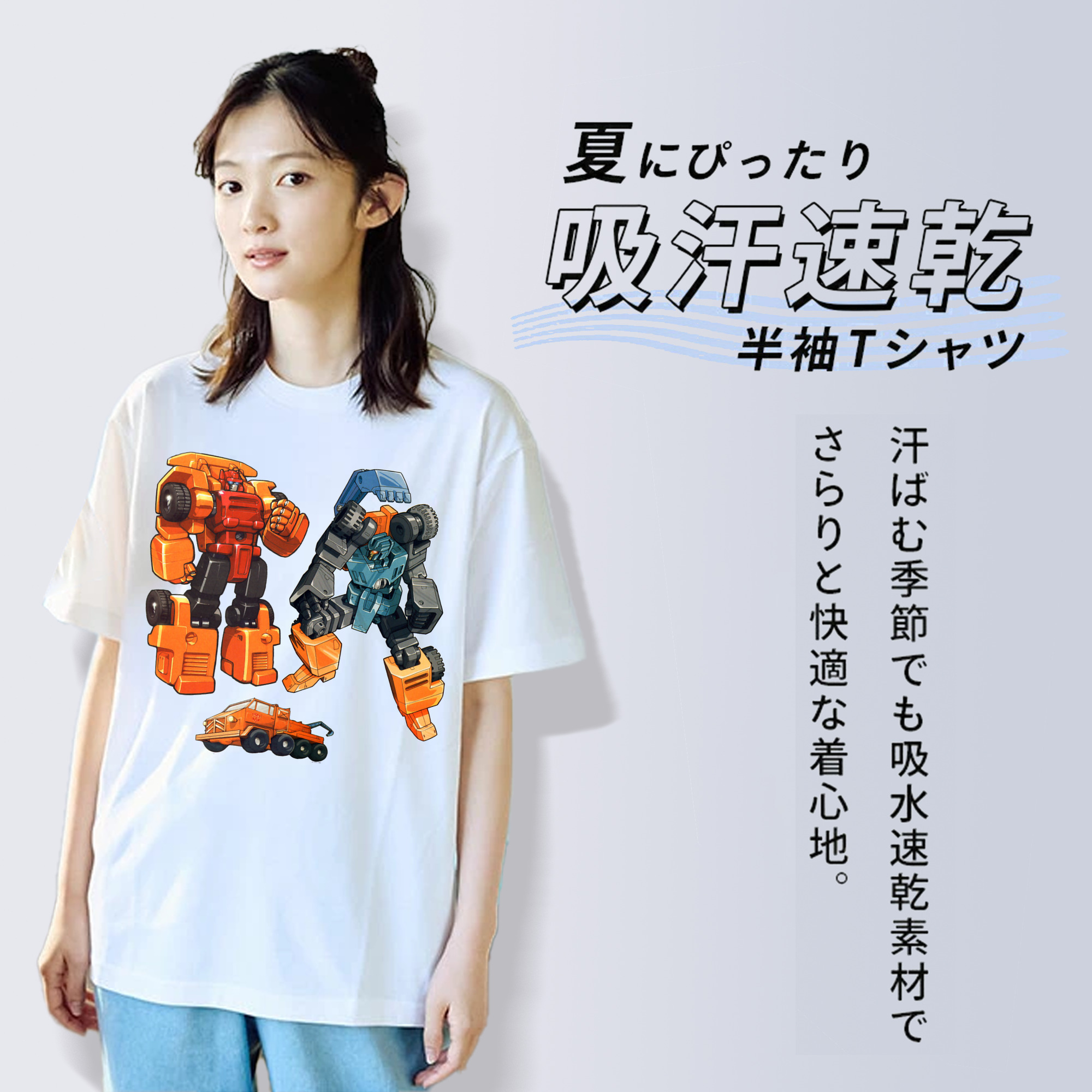  レディースカジュアルプリントTシャツ（綿100％）
