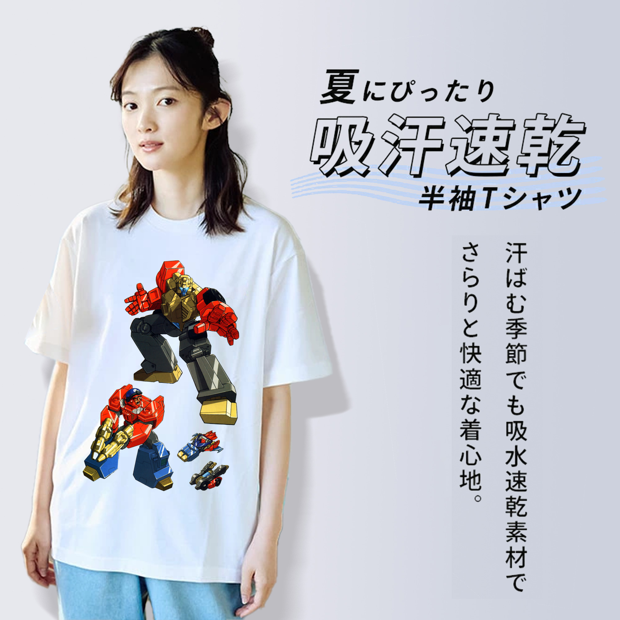  レディースカジュアルプリントTシャツ（綿100％）