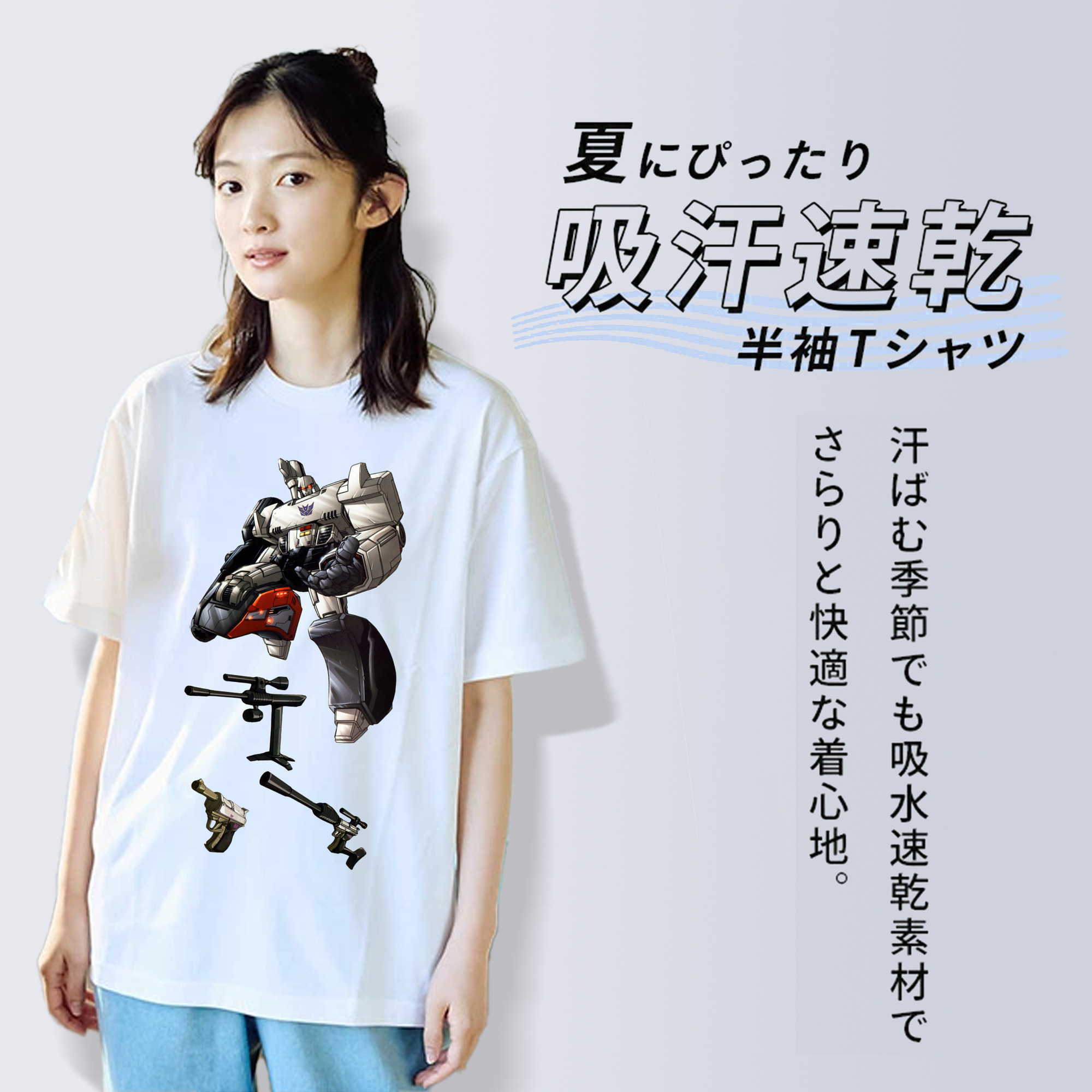  レディースカジュアルプリントTシャツ（綿100％）