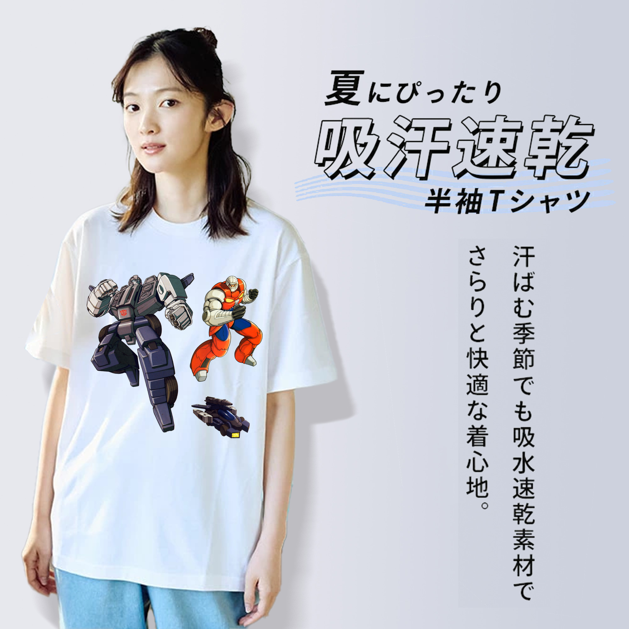  レディースカジュアルプリントTシャツ（綿100％）