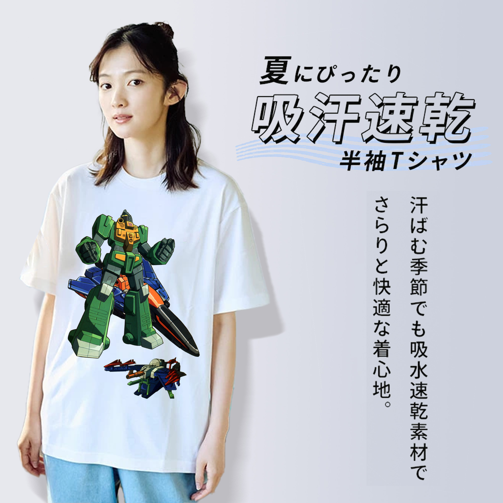  レディースカジュアルプリントTシャツ（綿100％）