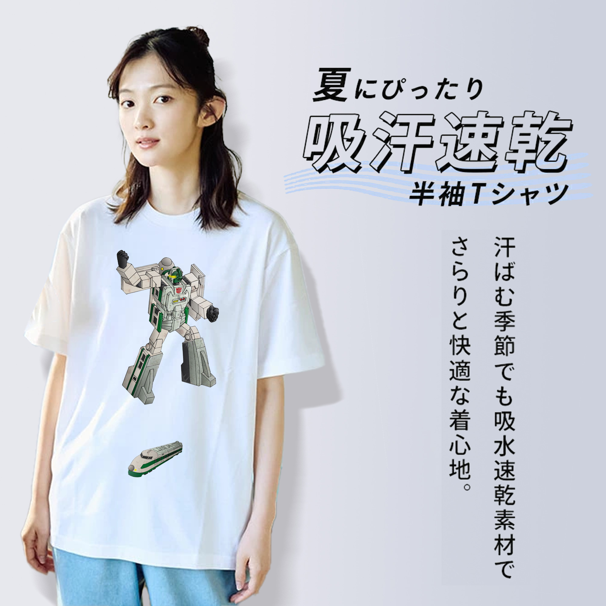  レディースカジュアルプリントTシャツ（綿100％）