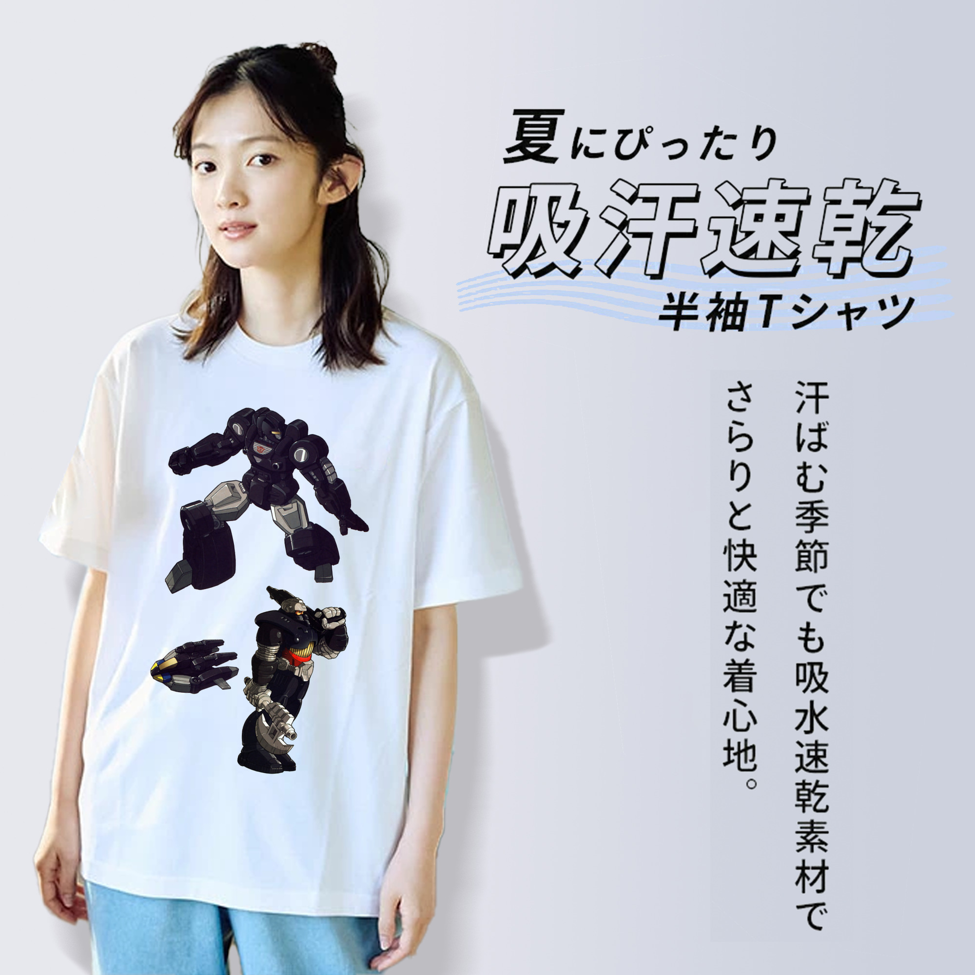  レディースカジュアルプリントTシャツ（綿100％）