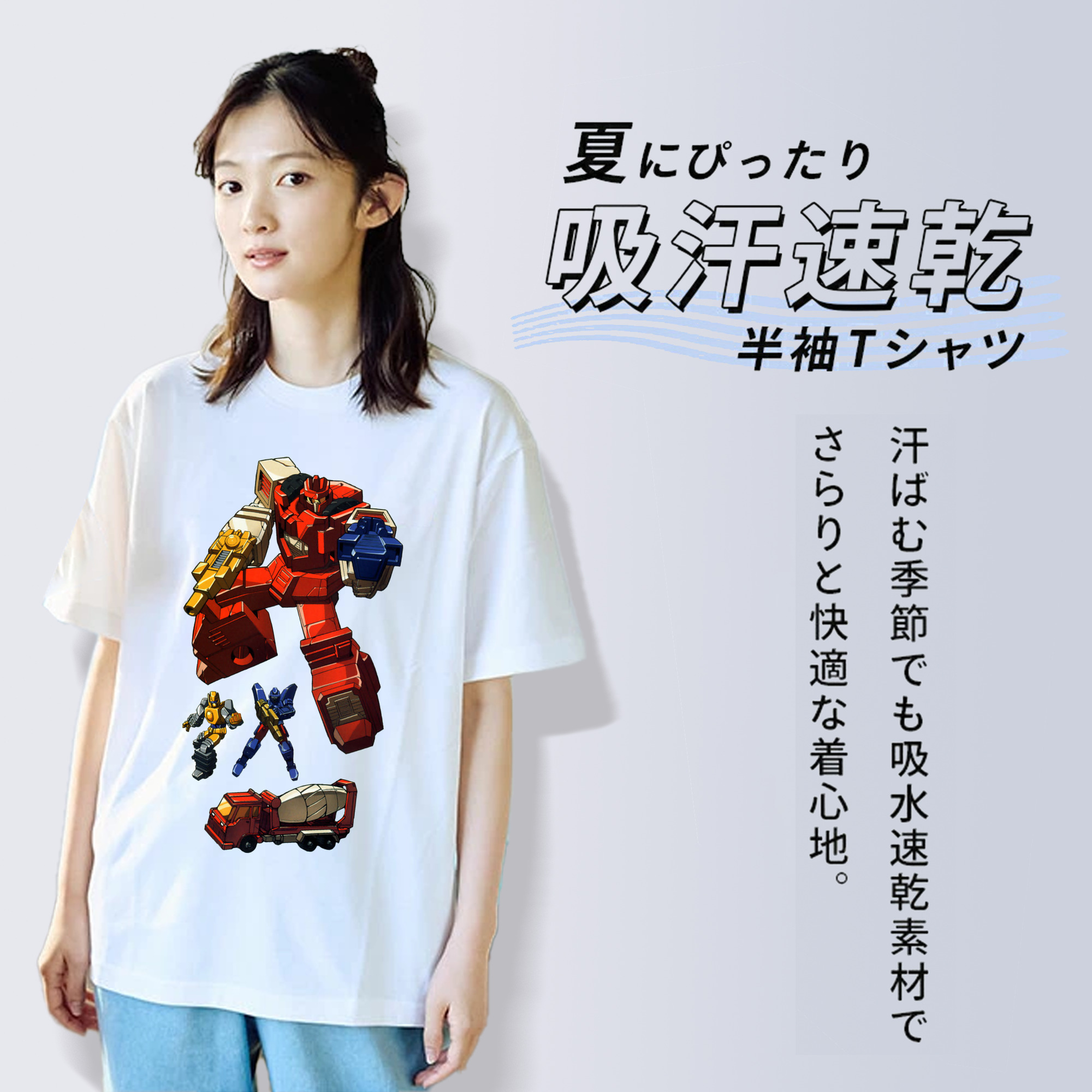  レディースカジュアルプリントTシャツ（綿100％）