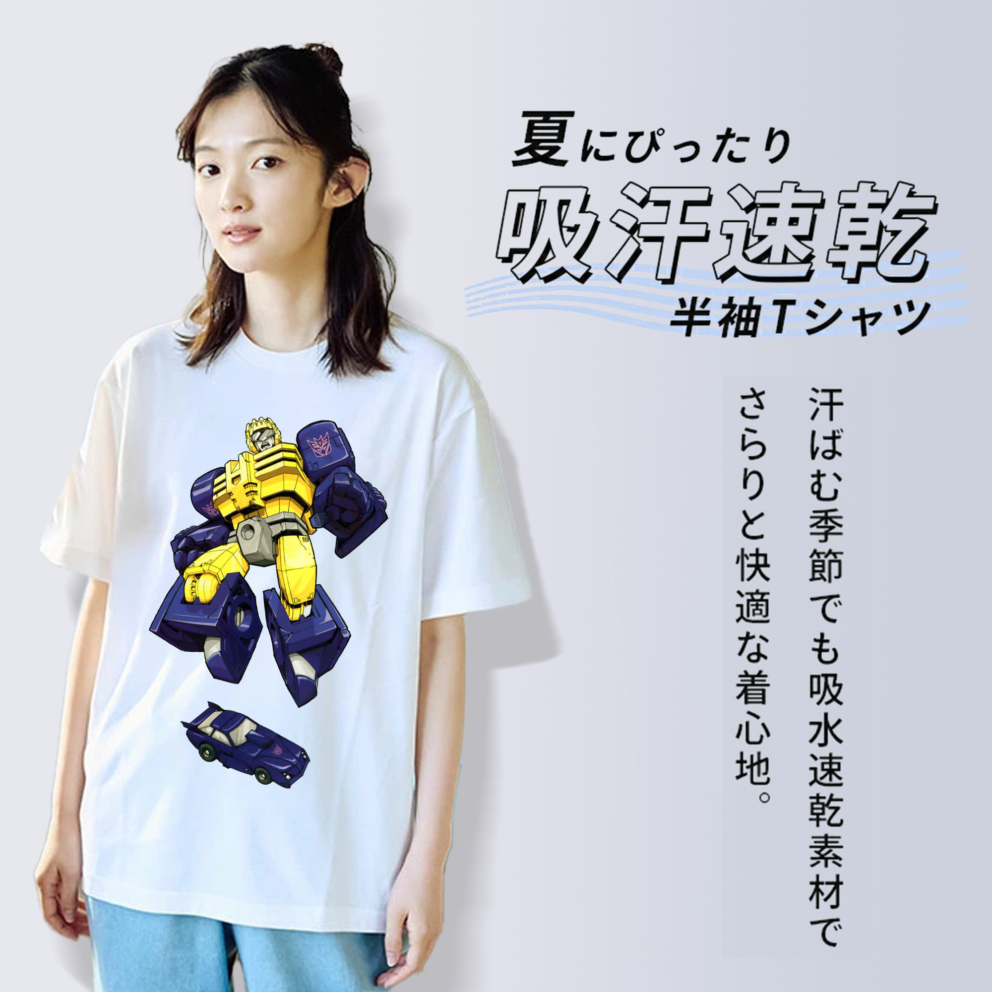  レディースカジュアルプリントTシャツ（綿100％）