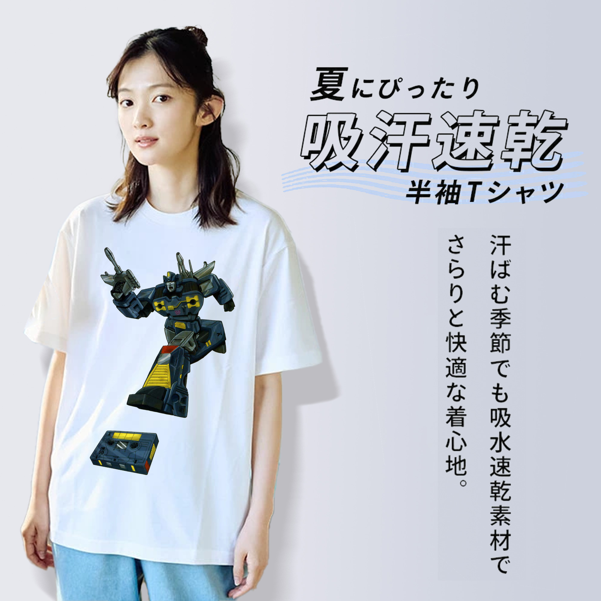  レディースカジュアルプリントTシャツ（綿100％）