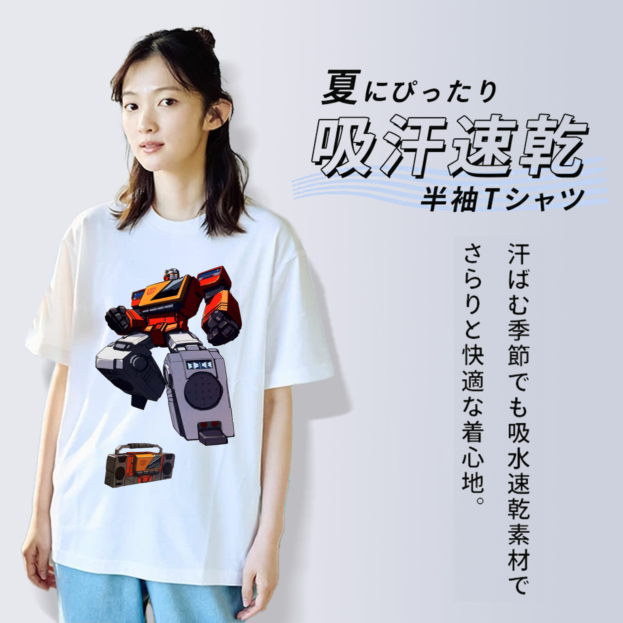  レディースカジュアルプリントTシャツ（綿100％）