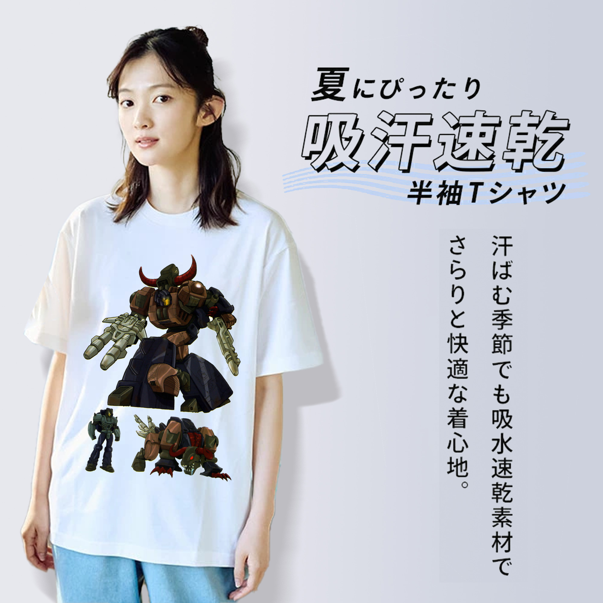  レディースカジュアルプリントTシャツ（綿100％）