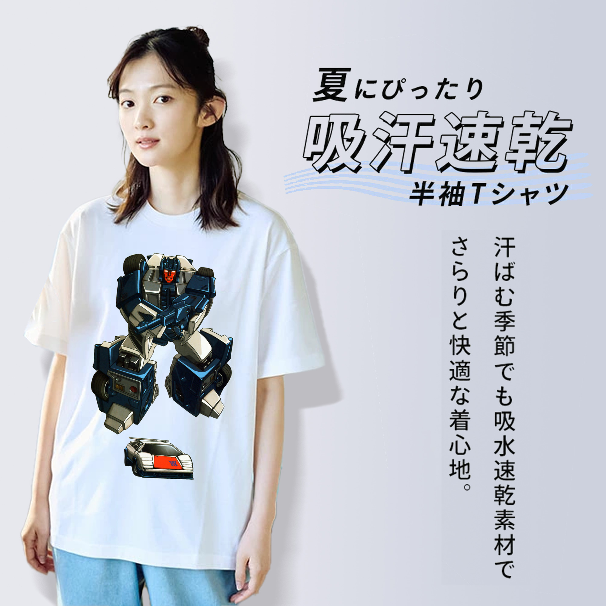  レディースカジュアルプリントTシャツ（綿100％）