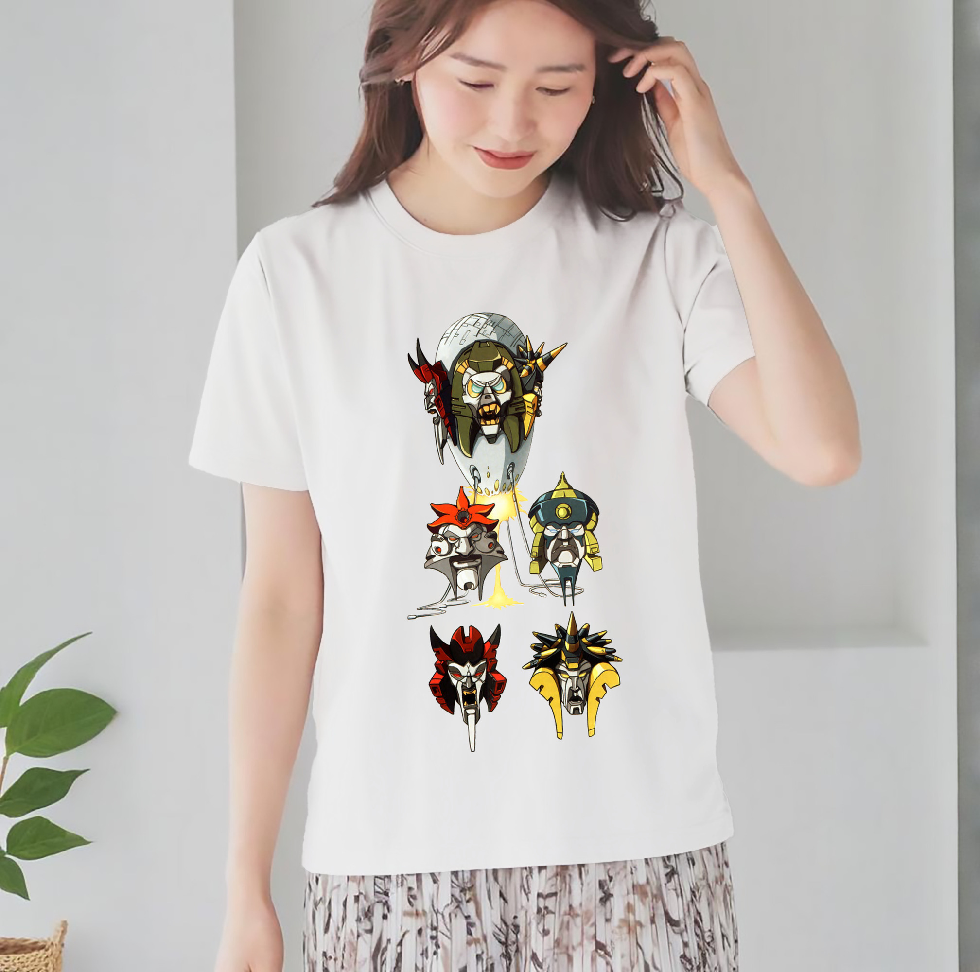  レディースカジュアルプリントTシャツ（綿100％）