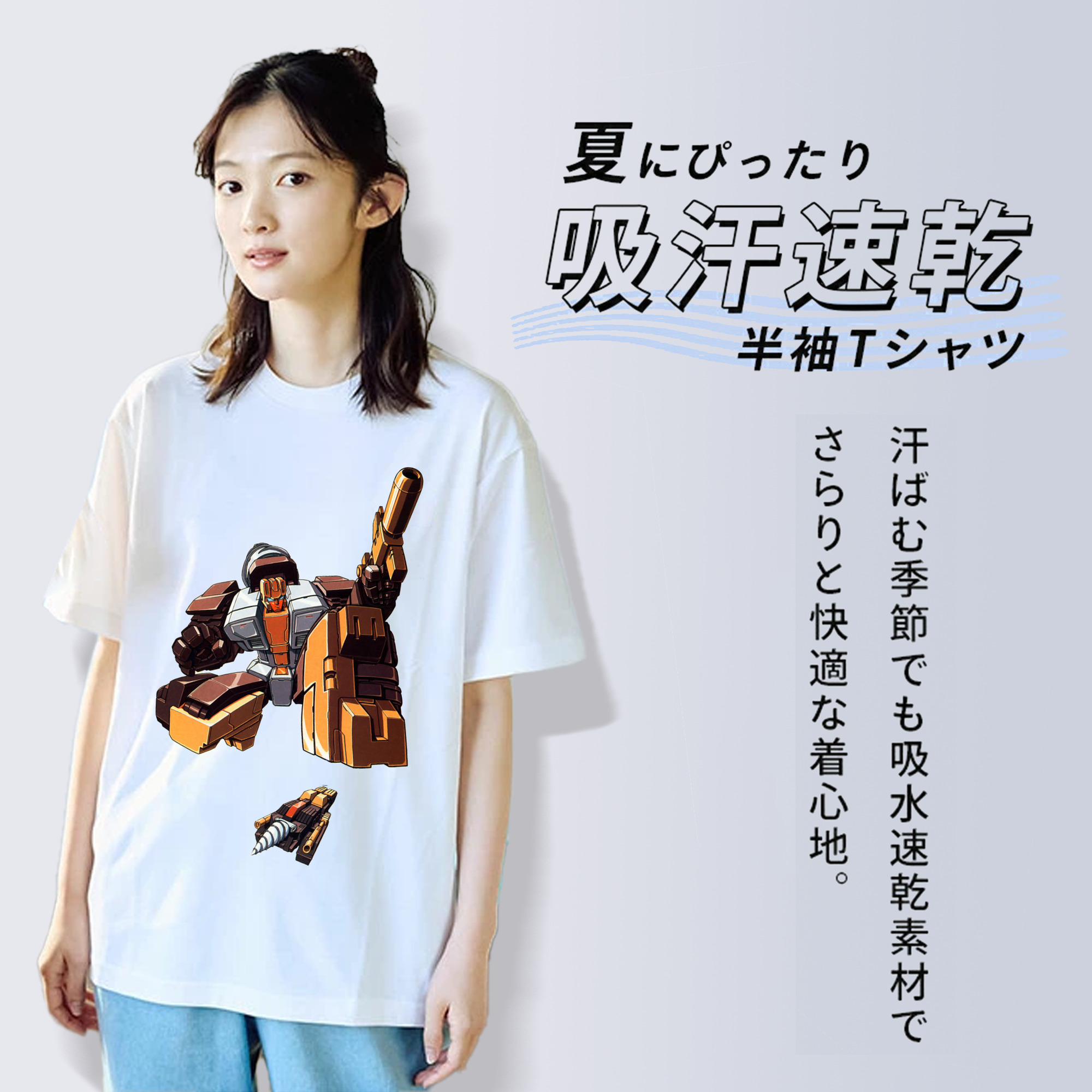  レディースカジュアルプリントTシャツ（綿100％）