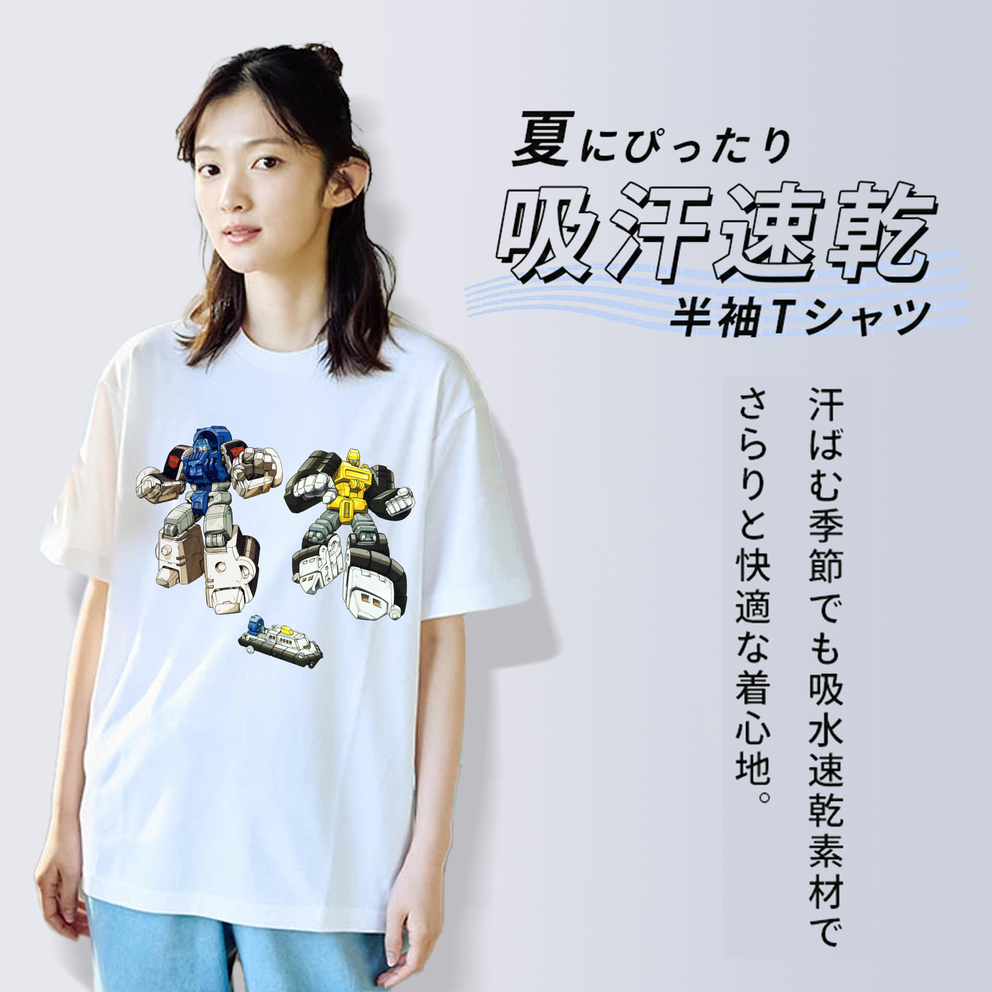  レディースカジュアルプリントTシャツ（綿100％）
