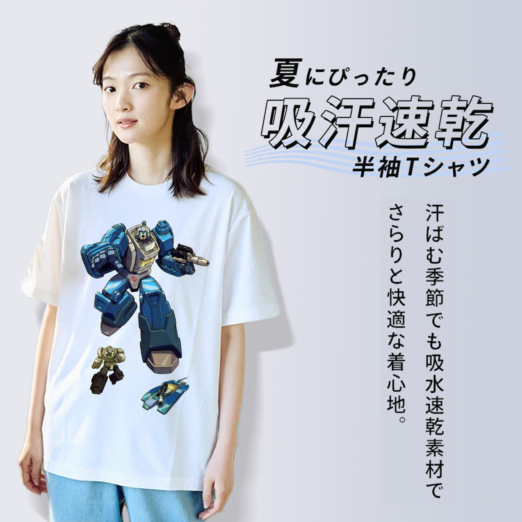  レディースカジュアルプリントTシャツ（綿100％）