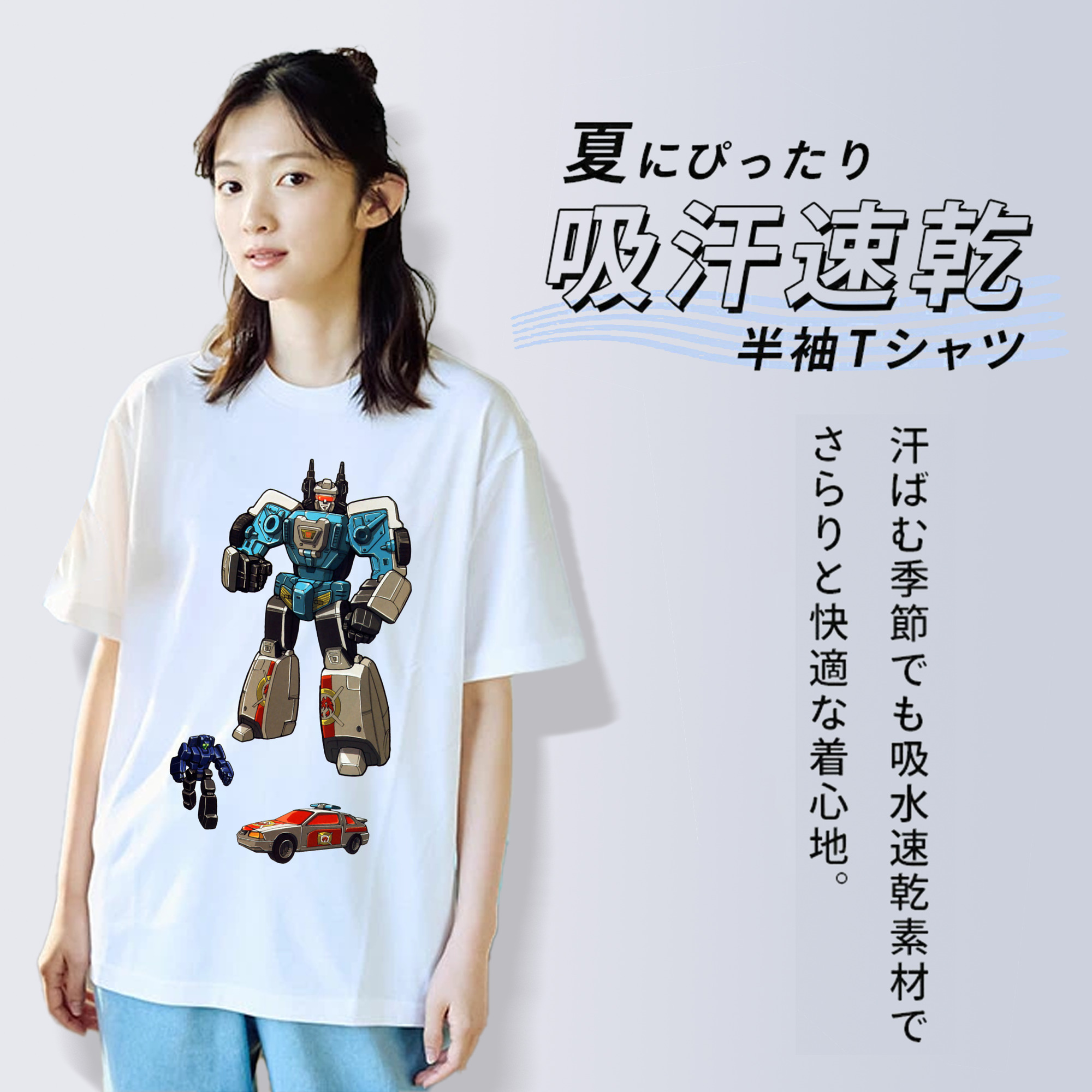  レディースカジュアルプリントTシャツ（綿100％）