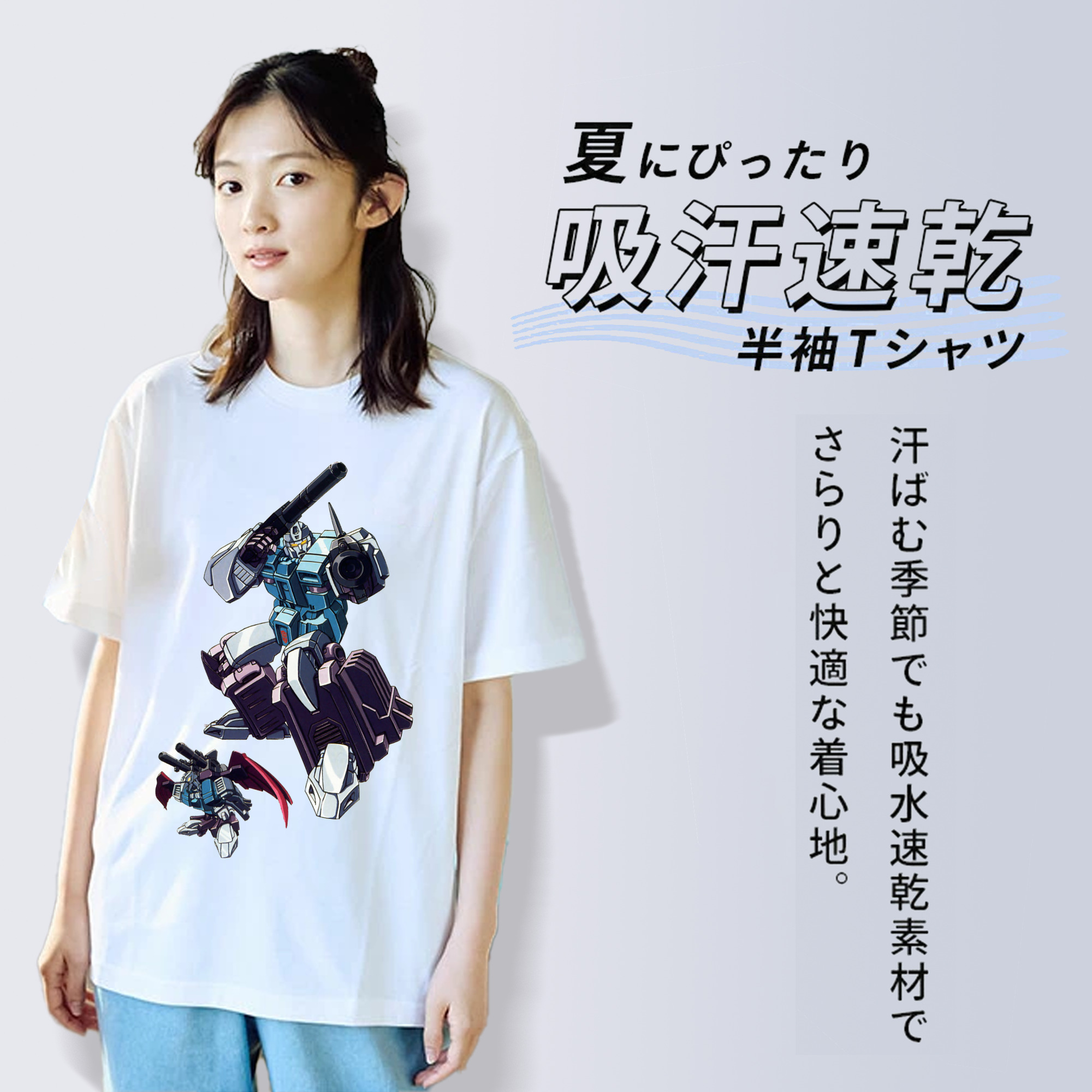  レディースカジュアルプリントTシャツ（綿100％）