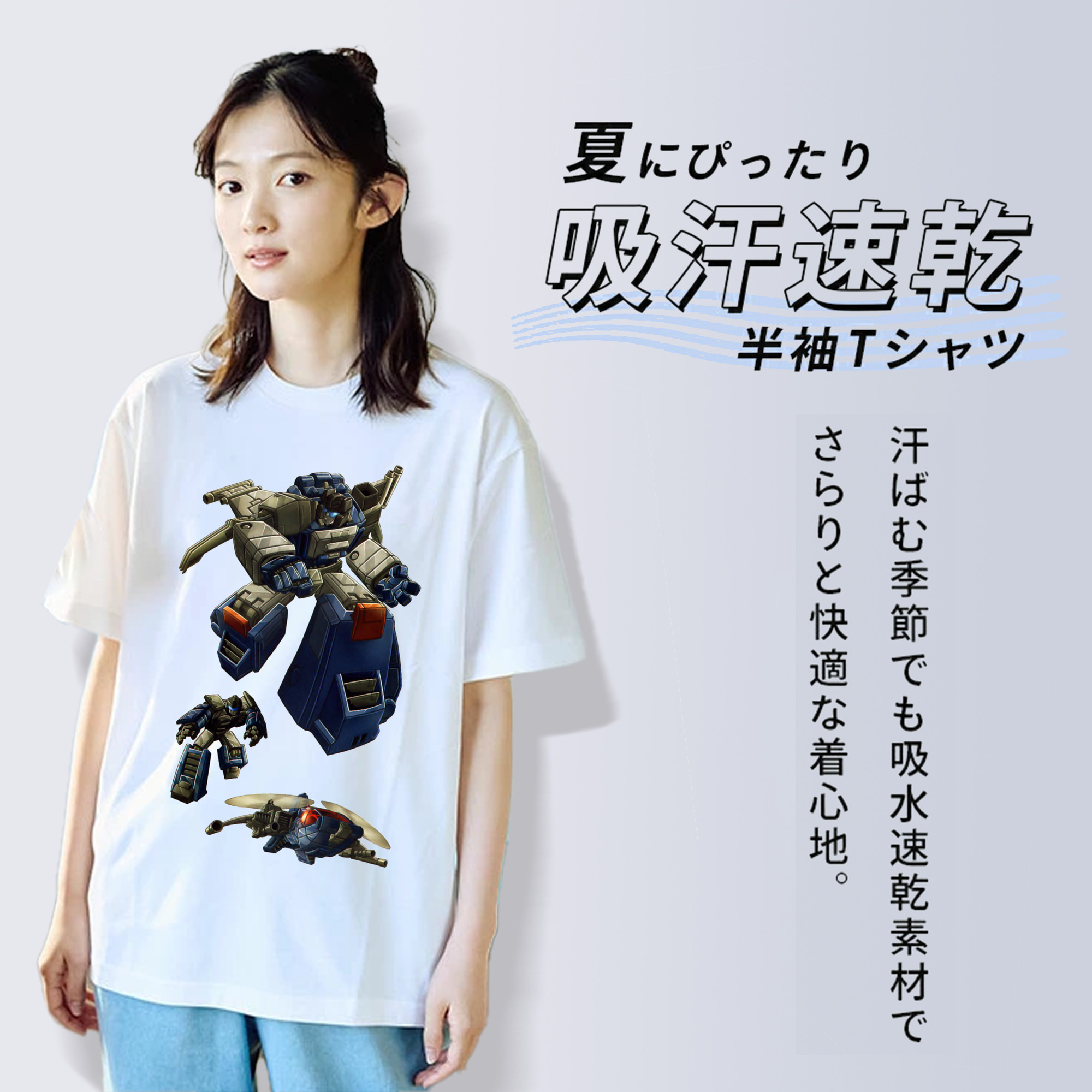  レディースカジュアルプリントTシャツ（綿100％）