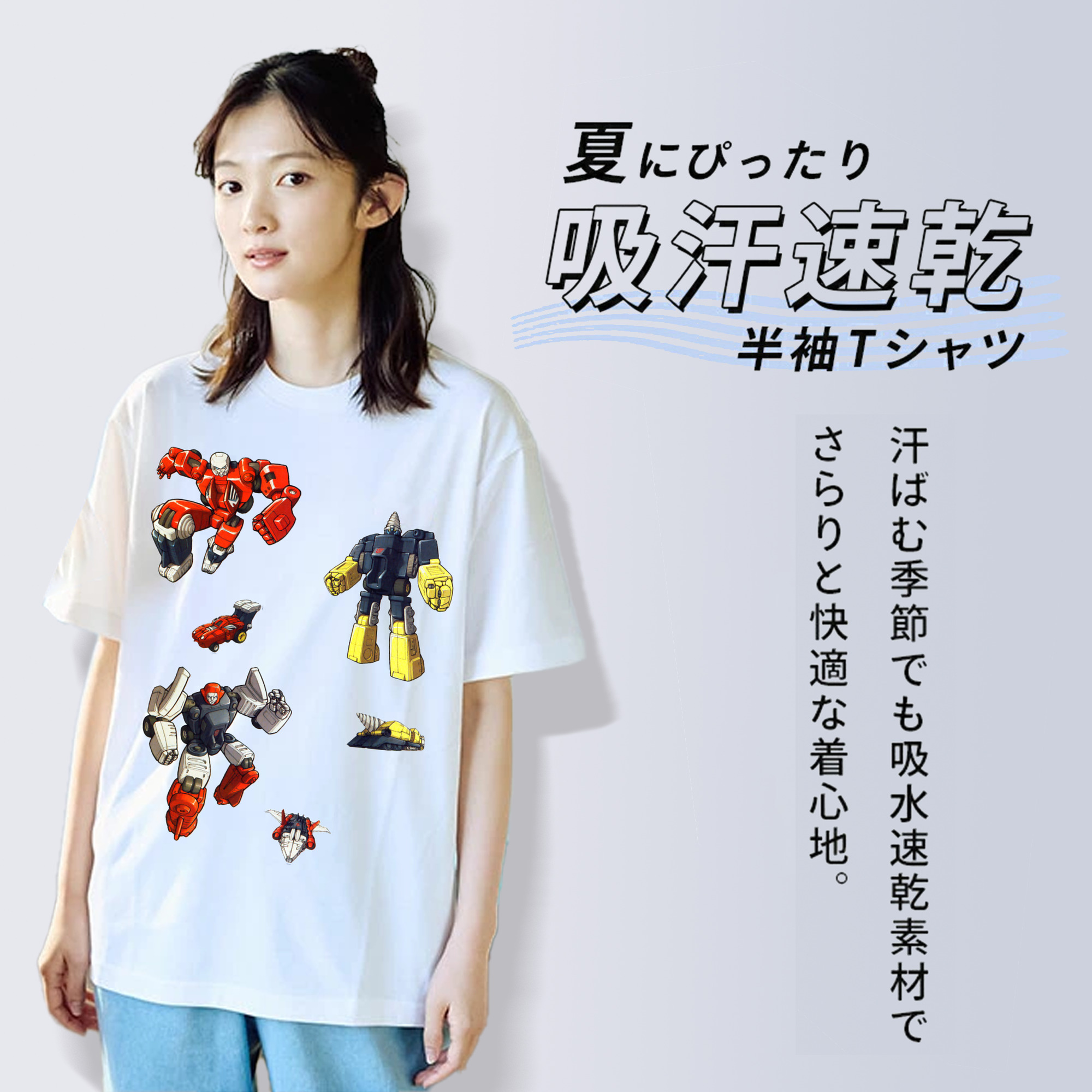  レディースカジュアルプリントTシャツ（綿100％）