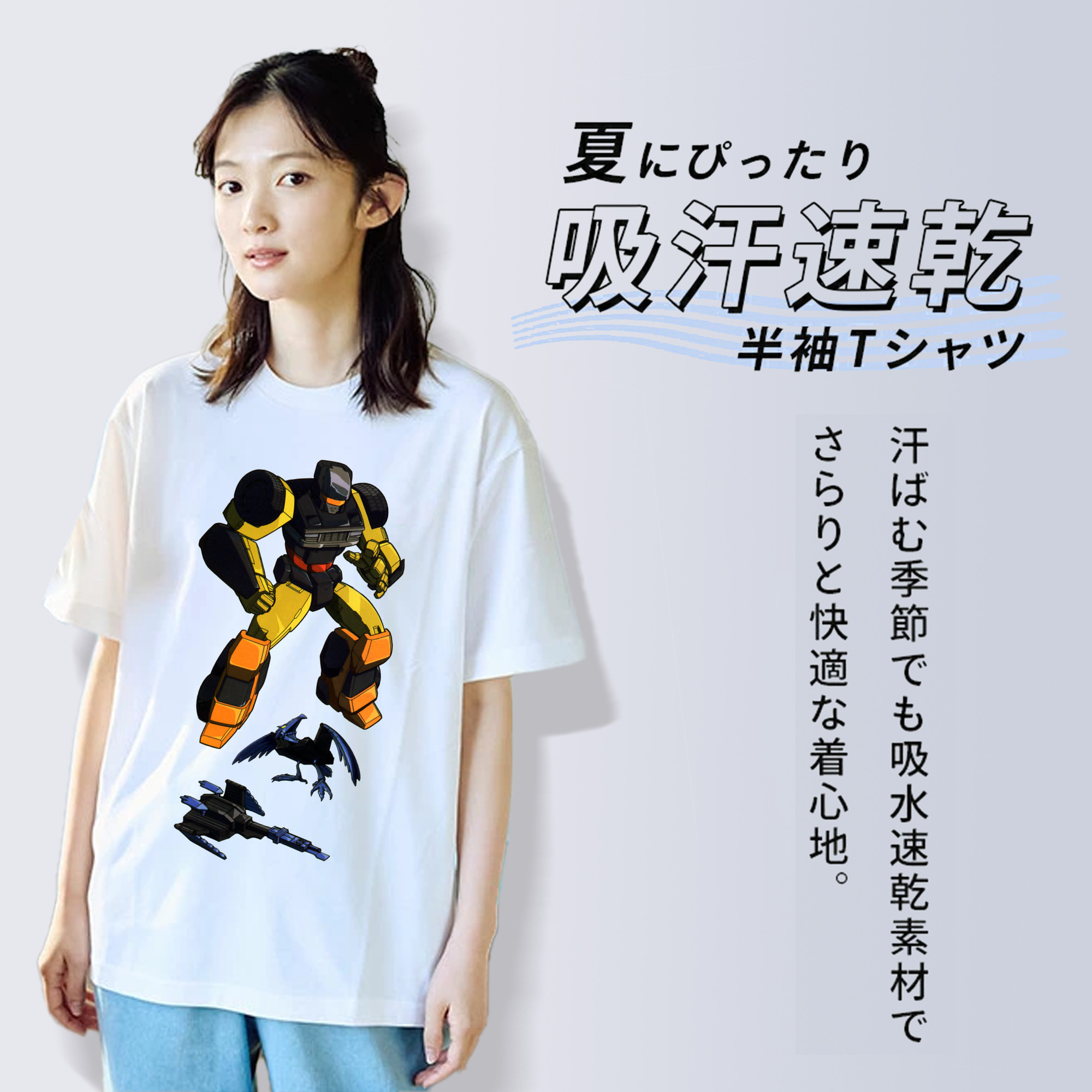  レディースカジュアルプリントTシャツ（綿100％）