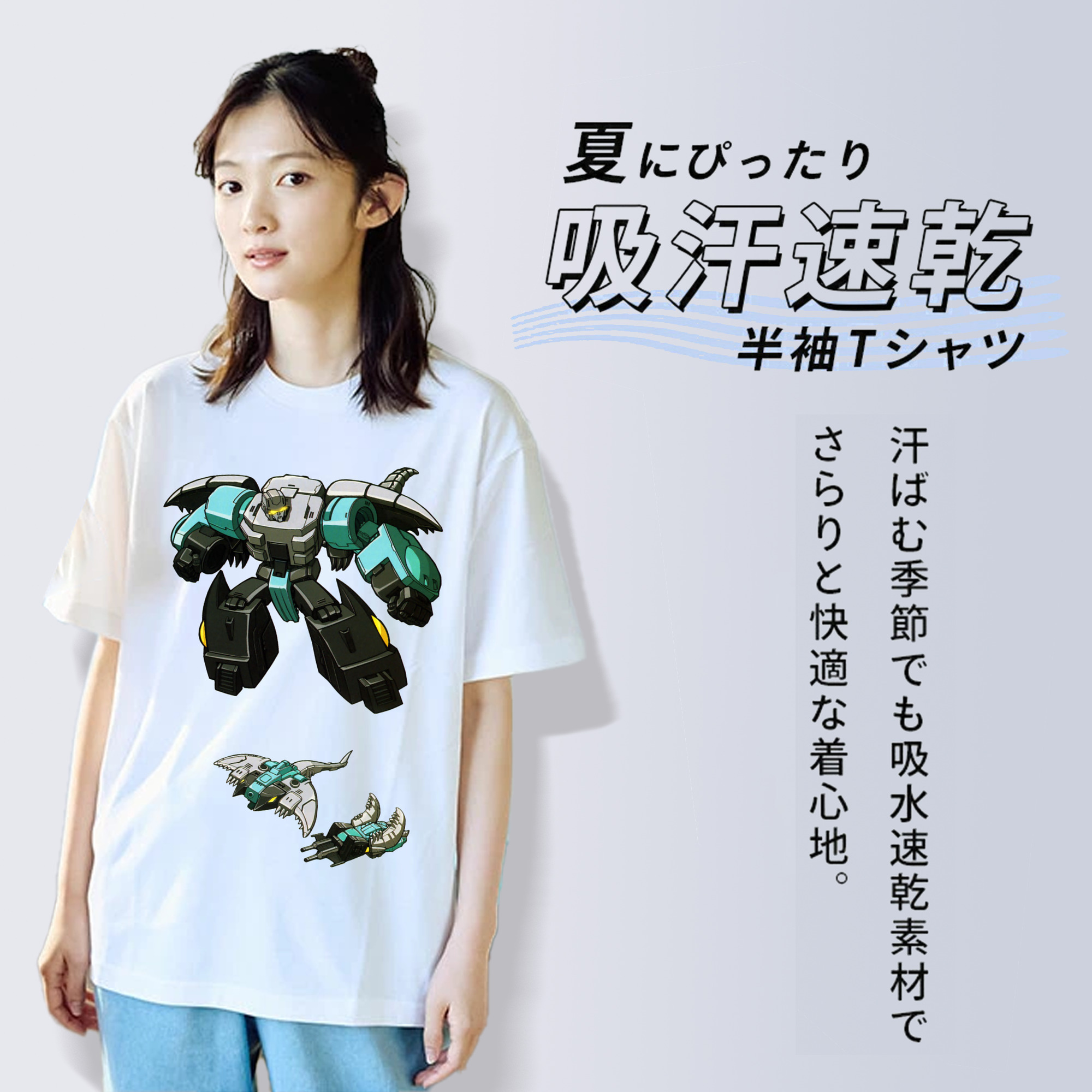  レディースカジュアルプリントTシャツ（綿100％）