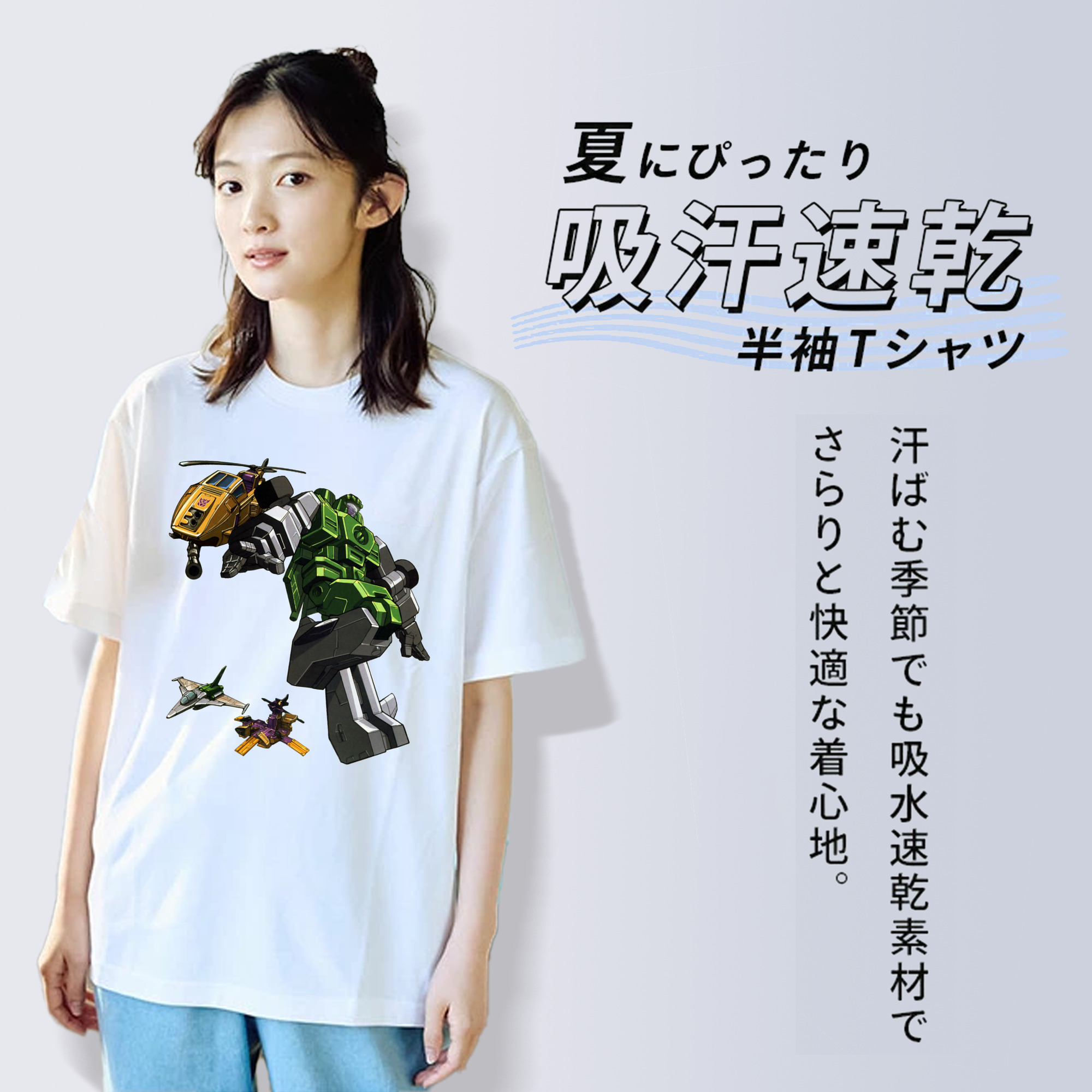  レディースカジュアルプリントTシャツ（綿100％）